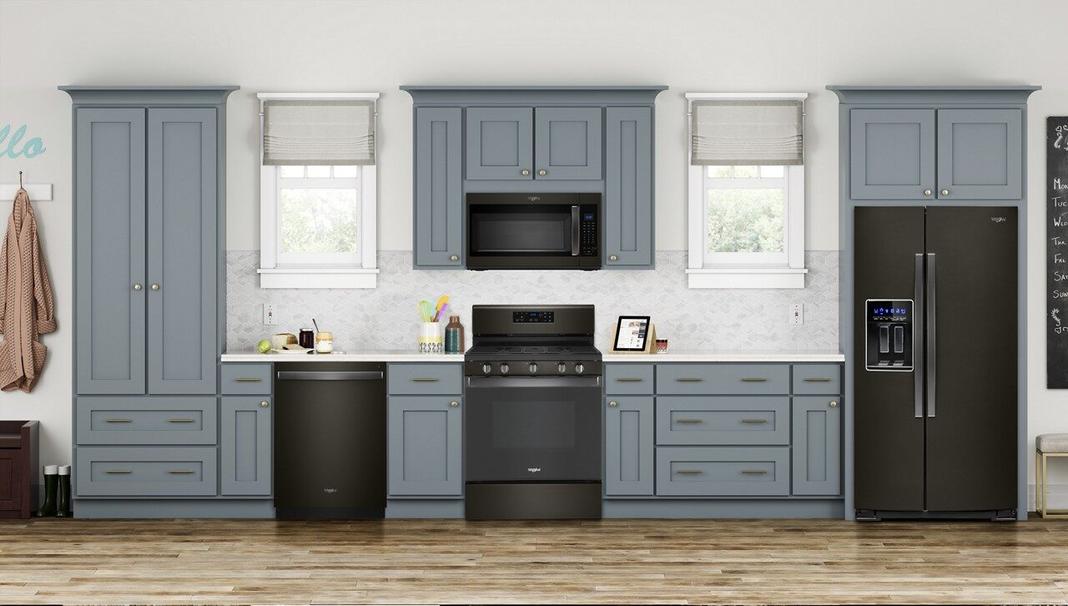 Whirlpool - 36 Inch 28 cu. ft Side by Side Refrigerator in Black Stainless - WRS588FIHV