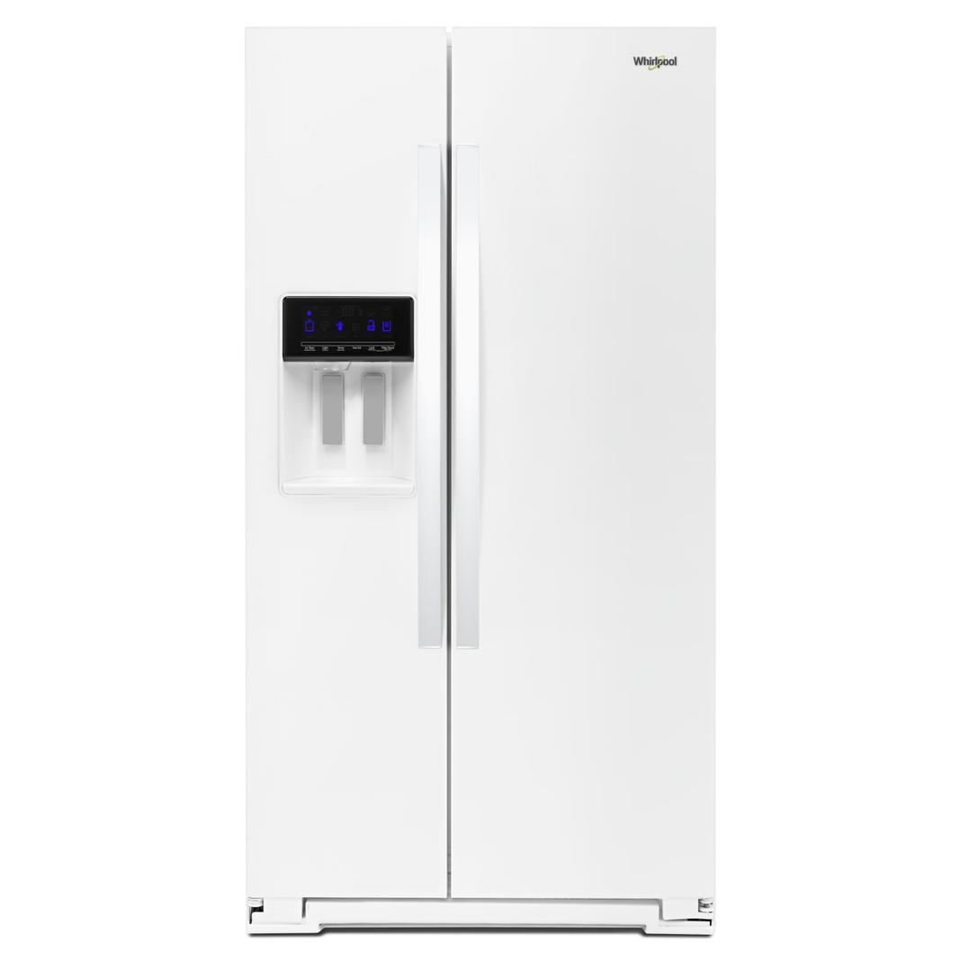 Whirlpool - 36 Inch 28 cu. ft Side by Side Refrigerator in White - WRS588FIHW