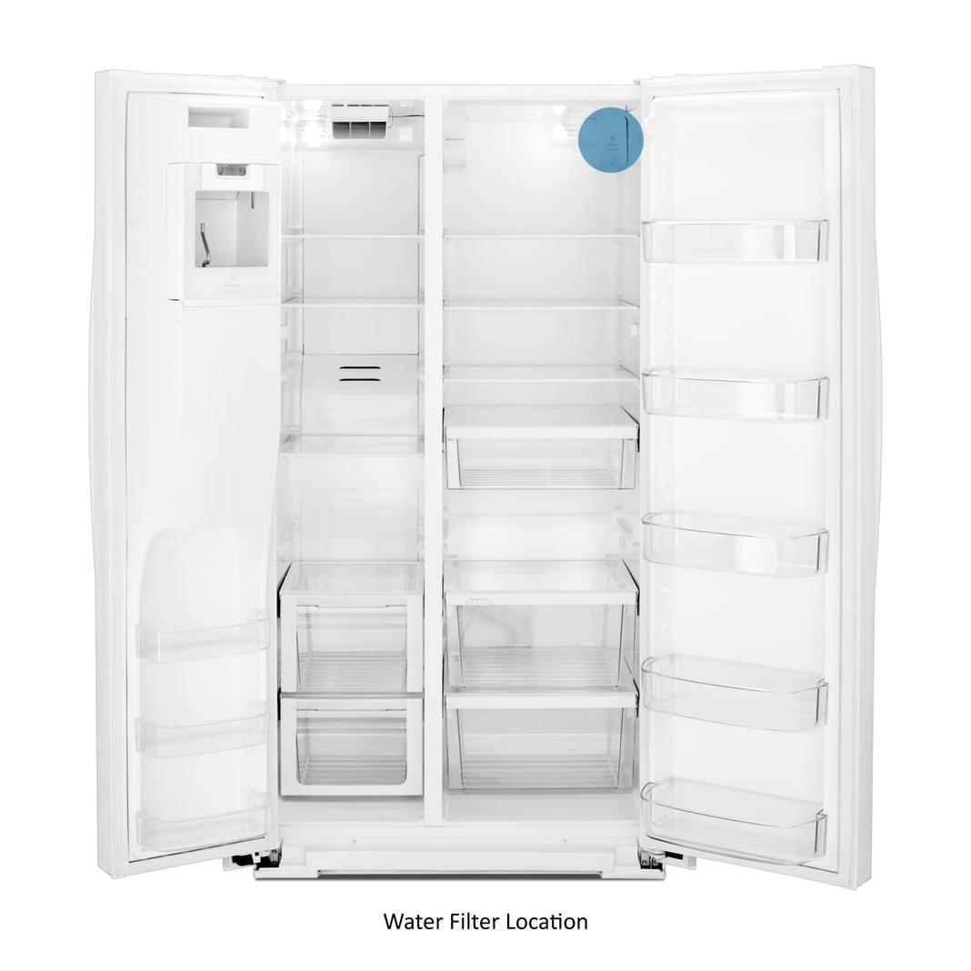 Whirlpool - 36 Inch 28 cu. ft Side by Side Refrigerator in White - WRS588FIHW