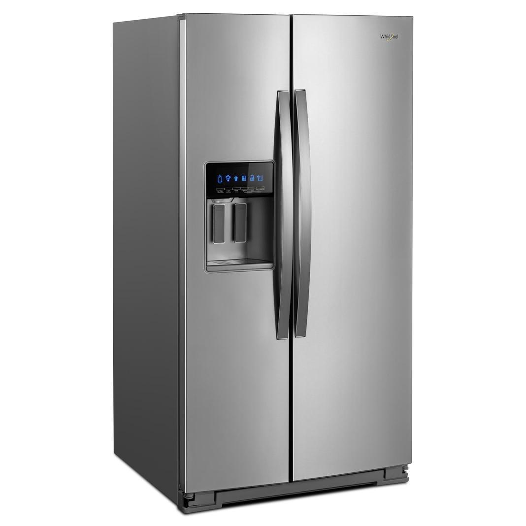 Whirlpool - 36 Inch 28 cu. ft Side by Side Refrigerator in Stainless - WRS588FIHZ