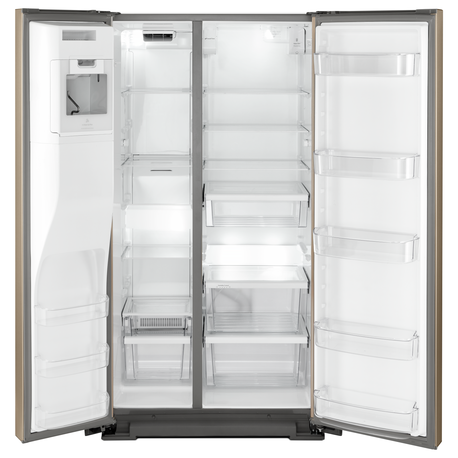 Whirlpool - 36 Inch 20.59 cu. ft Side by Side Refrigerator in Black - WRSA71CIHN