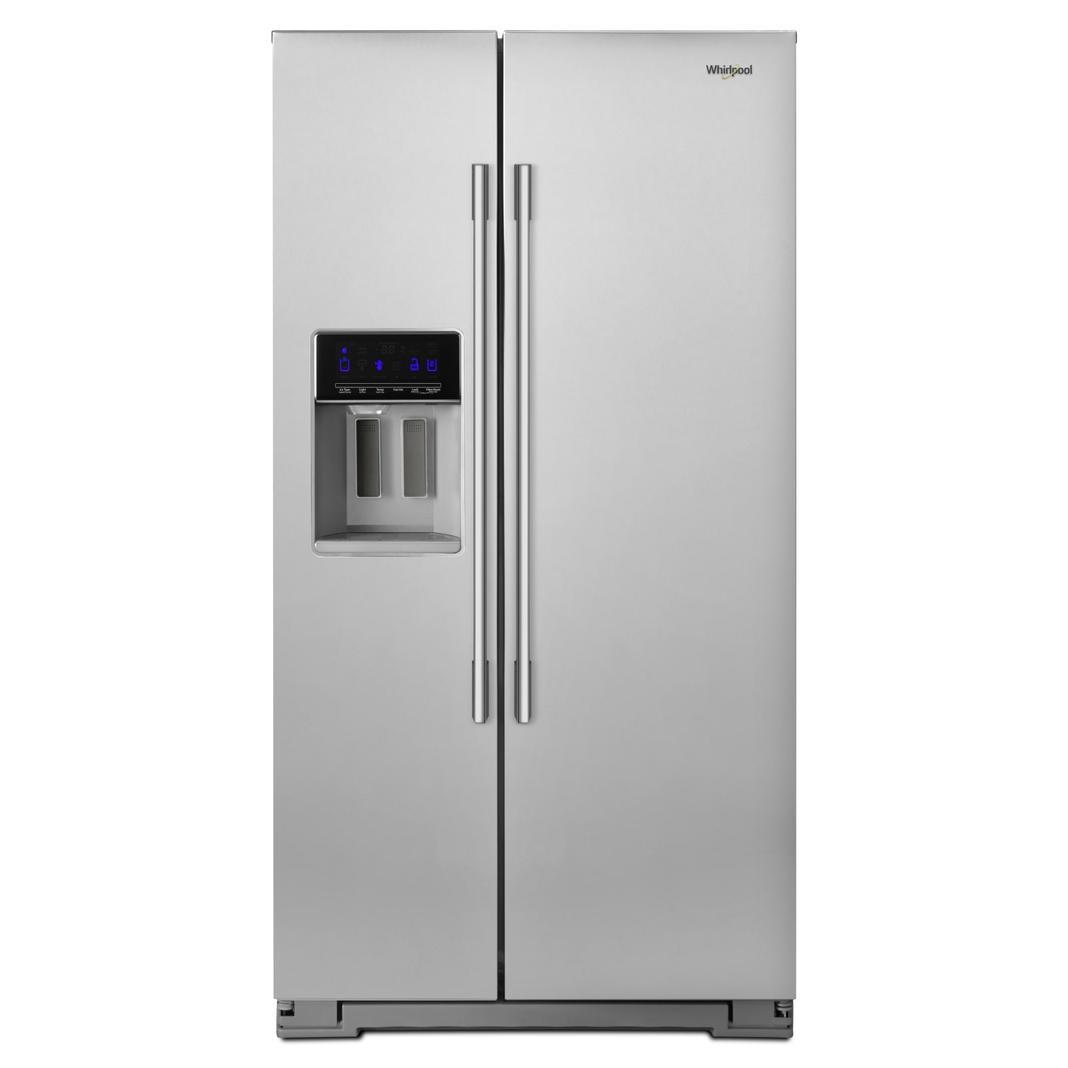 Whirlpool - 36 Inch 20.6 cu. ft Side by Side Refrigerator in Stainless - WRSA71CIHZ