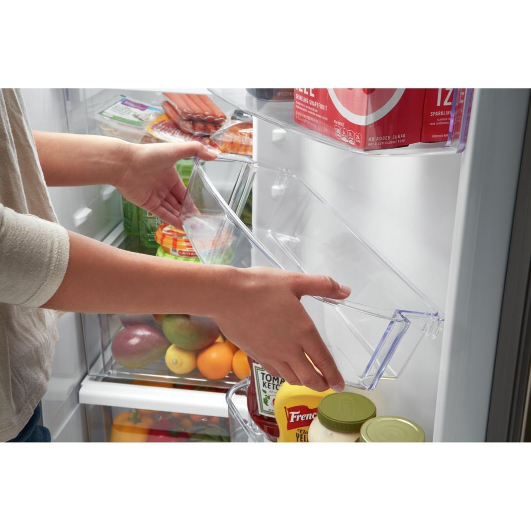 Whirlpool - 36 Inch 20.6 cu. ft Side by Side Refrigerator in Stainless - WRSA71CIHZ