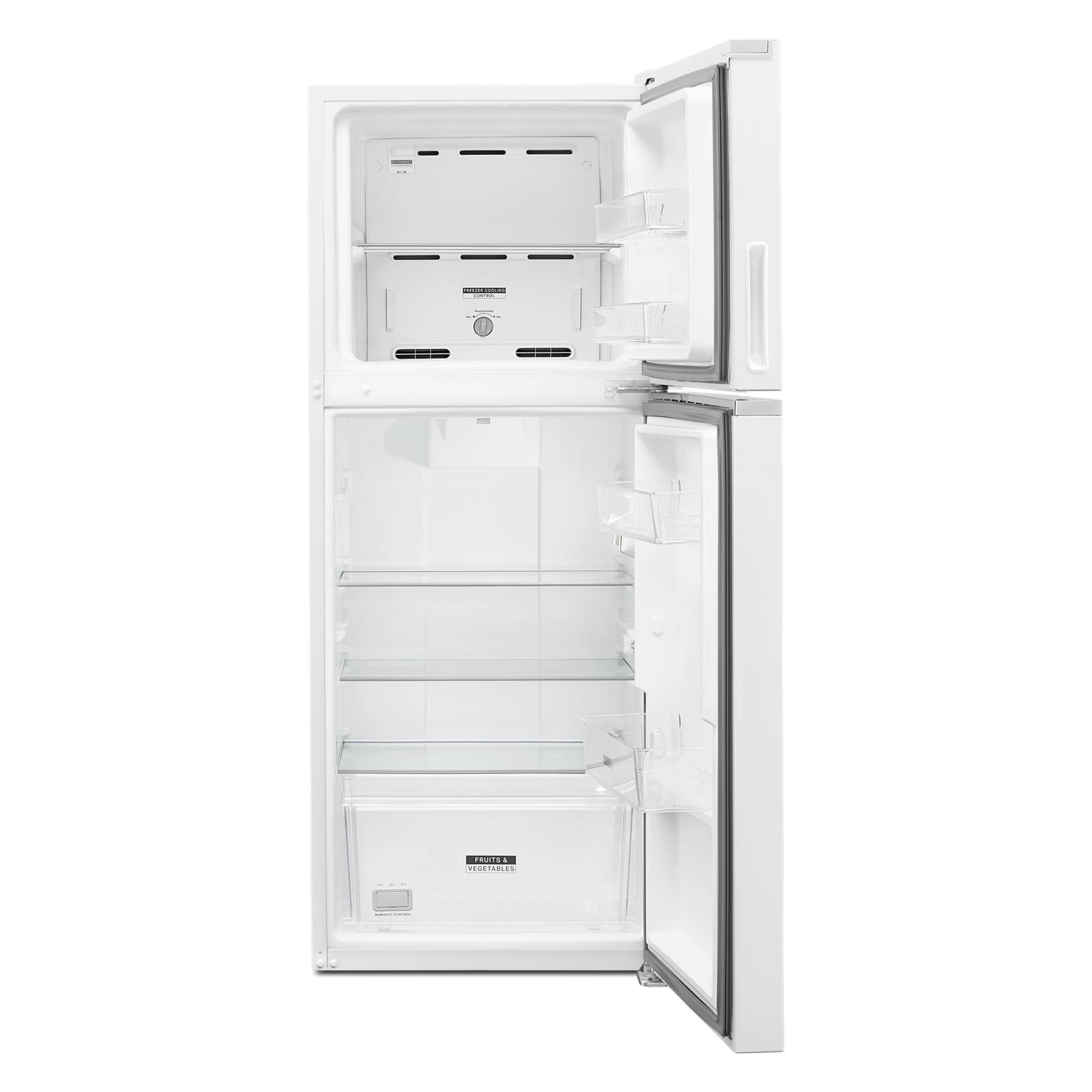 Whirlpool - 24.375 Inch 11.6 cu. ft Top Mount Refrigerator in White - WRT112CZJW