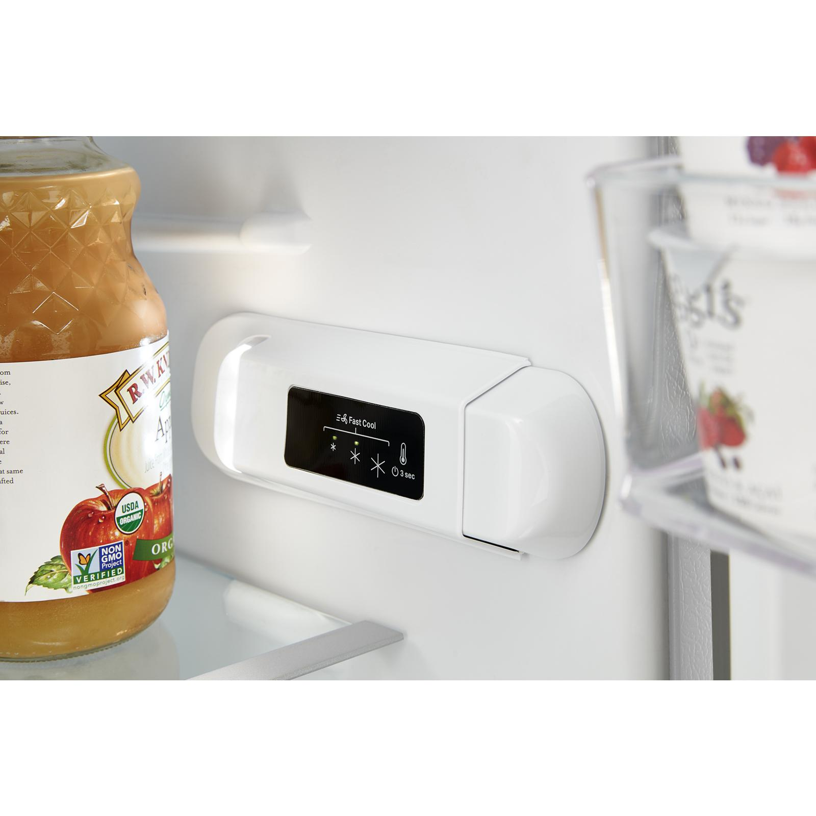 Whirlpool - 24.375 Inch 11.6 cu. ft Top Mount Refrigerator in White - WRT112CZJW