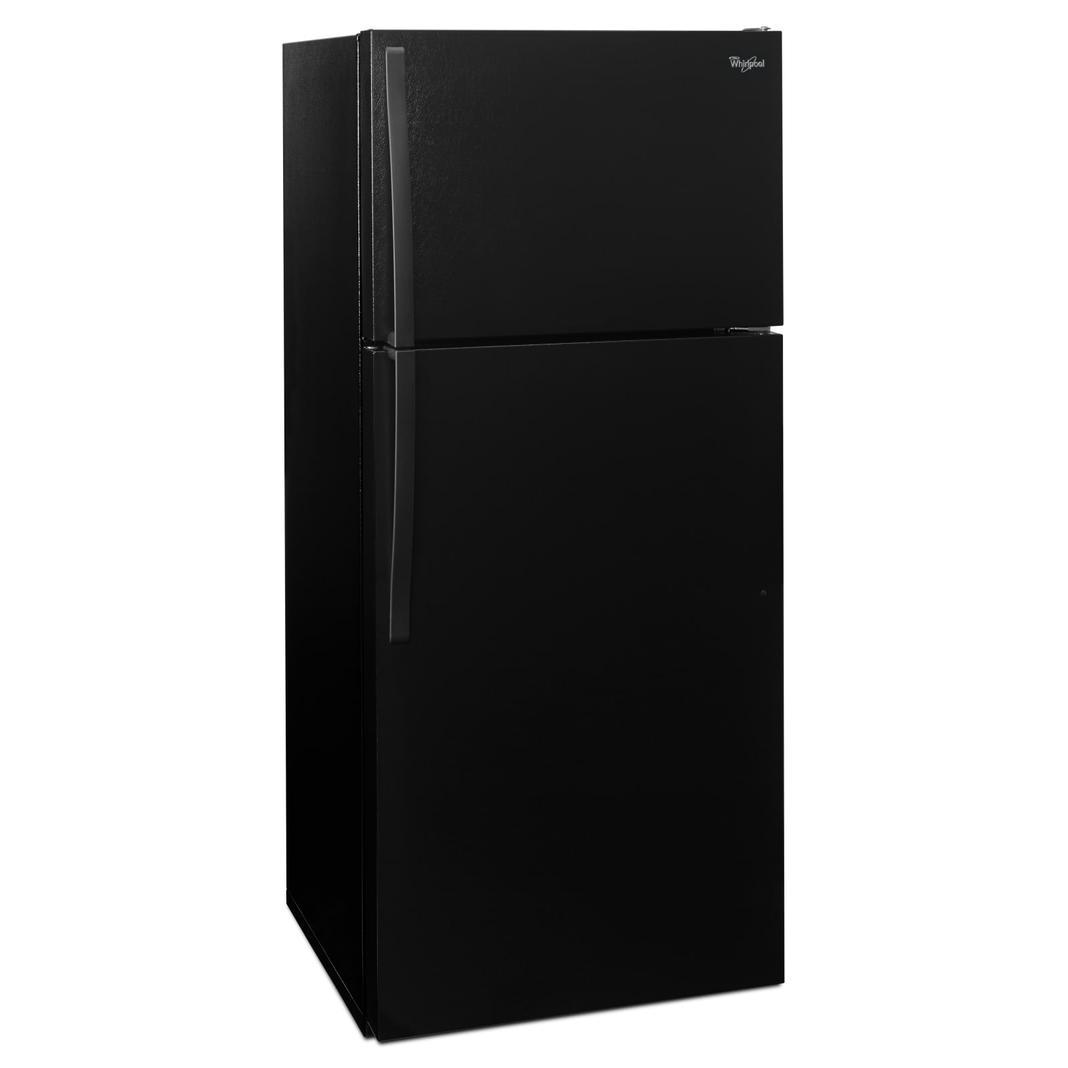 Whirlpool - 28 Inch 14.33 cu. ft Top Mount Refrigerator in Black - WRT134TFDB