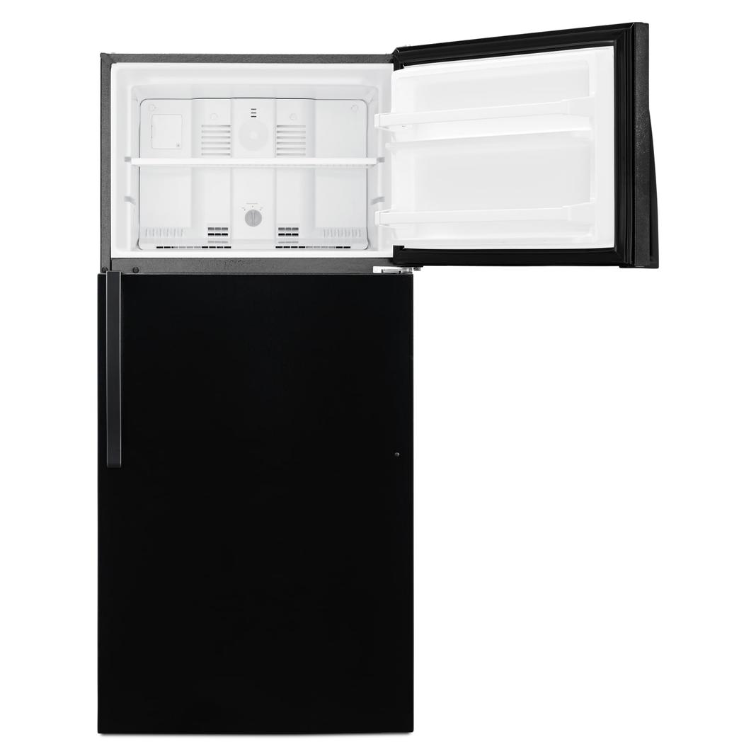 Whirlpool - 28 Inch 14.33 cu. ft Top Mount Refrigerator in Black - WRT134TFDB