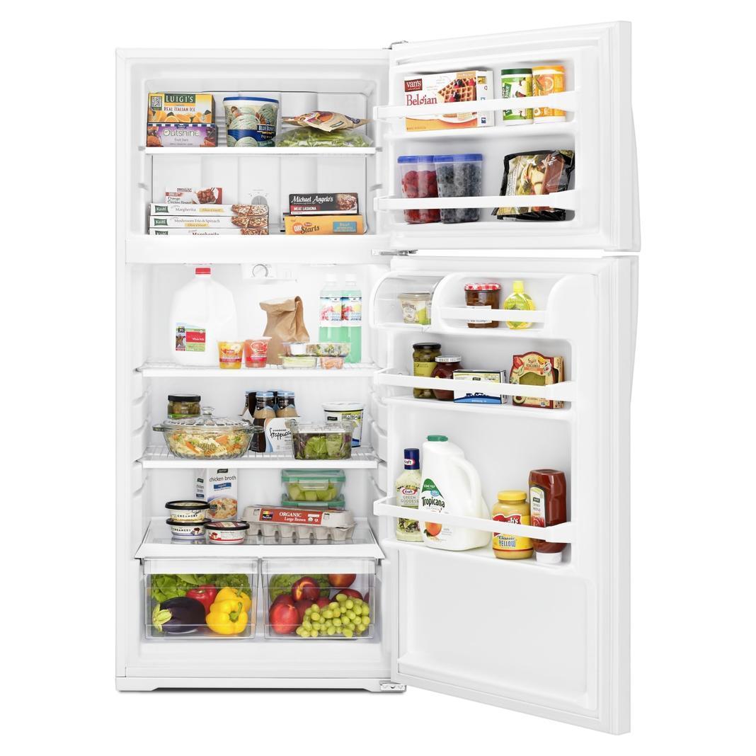 Whirlpool - 28 Inch 14.33 cu. ft Top Mount Refrigerator in White - WRT134TFDW