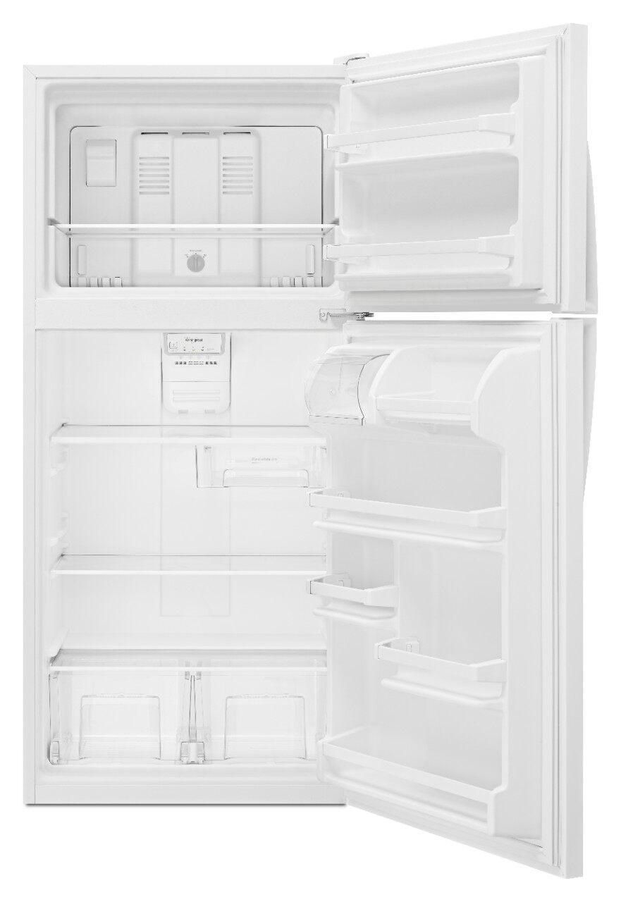 Whirlpool - 29.8 Inch 18.3 cu. ft Top Mount Refrigerator in White - WRT148FZDW