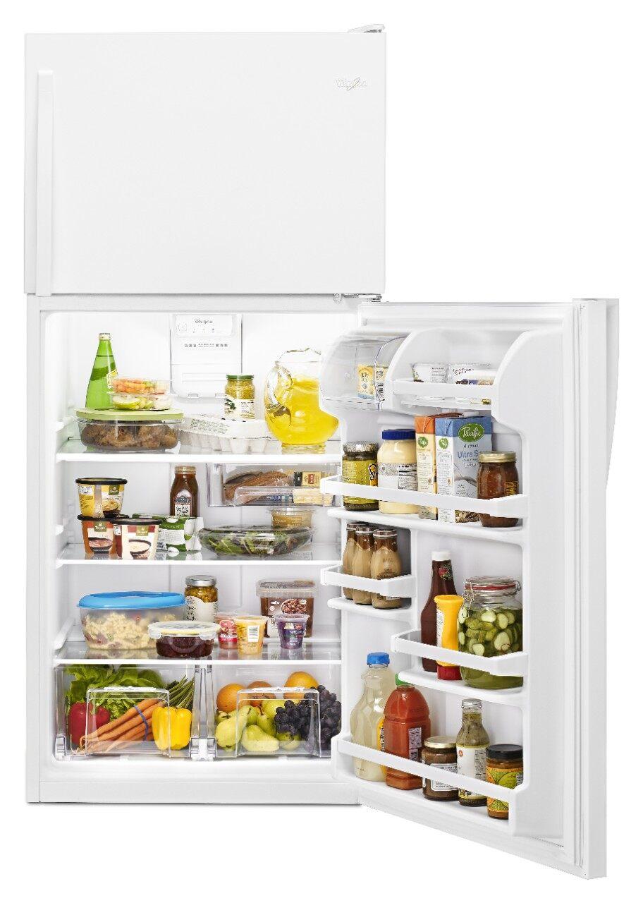 Whirlpool - 29.8 Inch 18.3 cu. ft Top Mount Refrigerator in White - WRT148FZDW