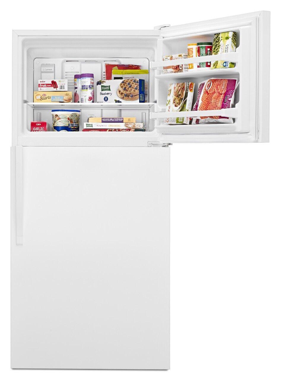 Whirlpool - 29.8 Inch 18.3 cu. ft Top Mount Refrigerator in White - WRT148FZDW