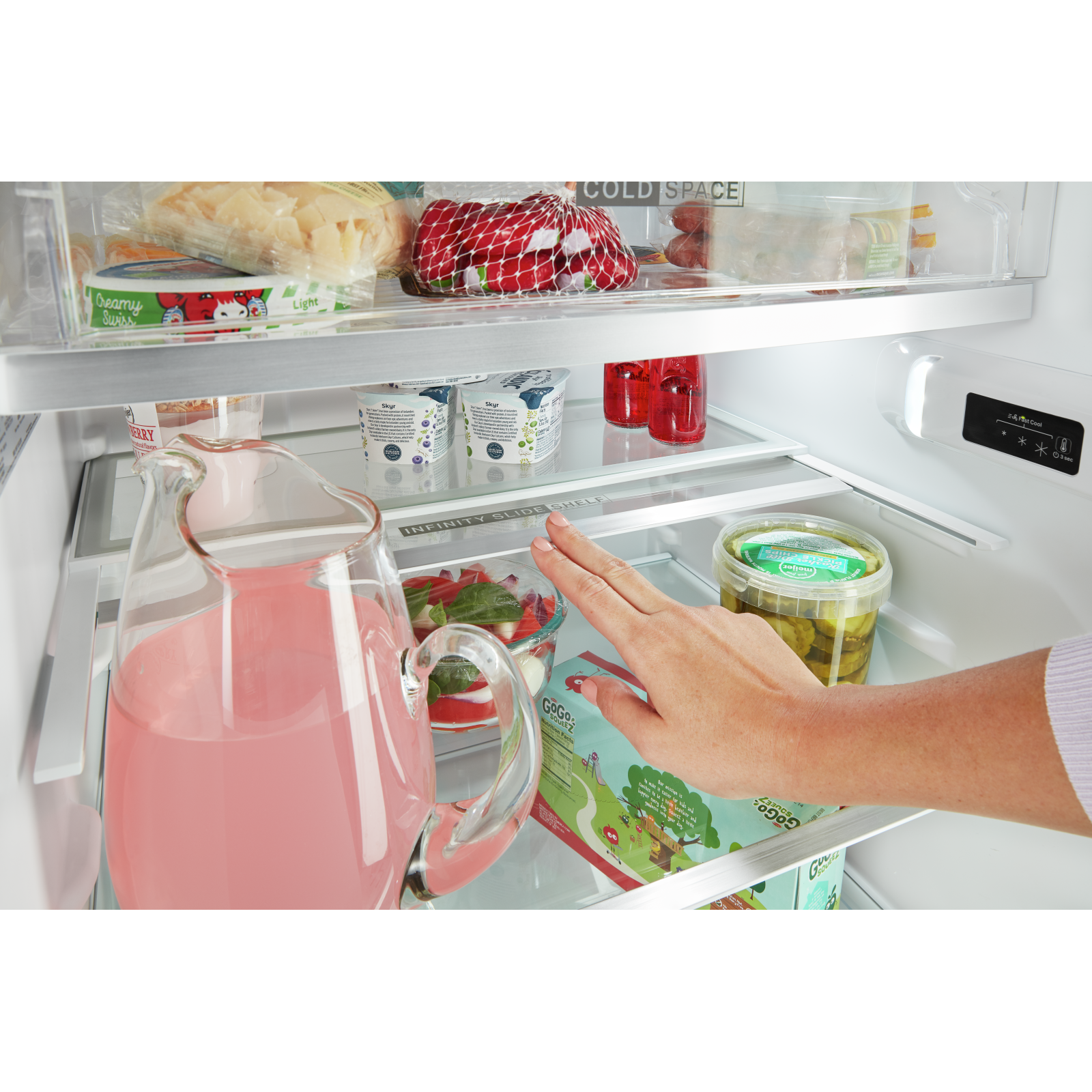 Whirlpool - 24.375 Inch 11.6 cu. ft Top Mount Refrigerator in Black - WRT312CZJB