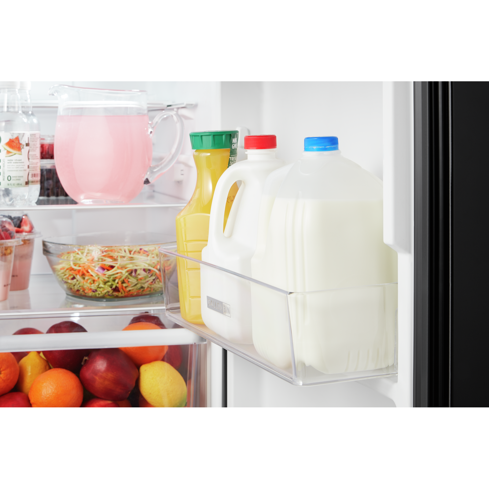 Whirlpool - 24.375 Inch 11.6 cu. ft Top Mount Refrigerator in Black - WRT312CZJB