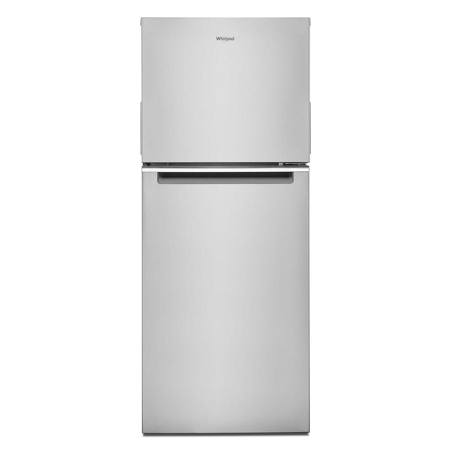 Whirlpool - 24.375 Inch 11.6 cu. ft Top Mount Refrigerator in Stainless - WRT312CZJZ