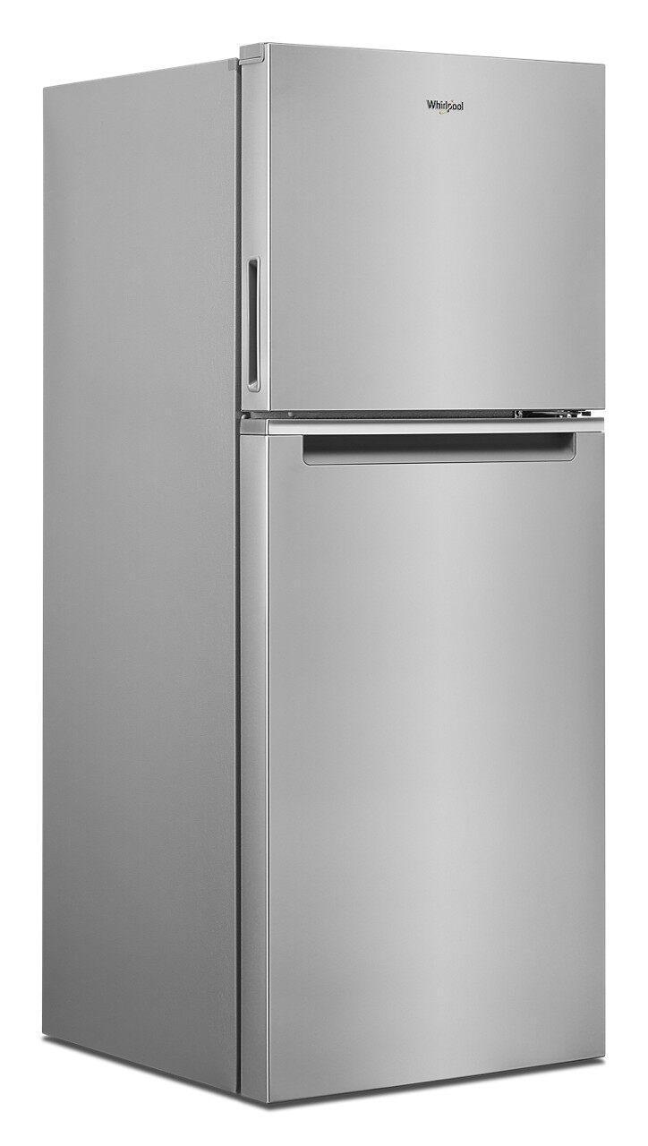 Whirlpool - 24.375 Inch 11.6 cu. ft Top Mount Refrigerator in Stainless - WRT312CZJZ