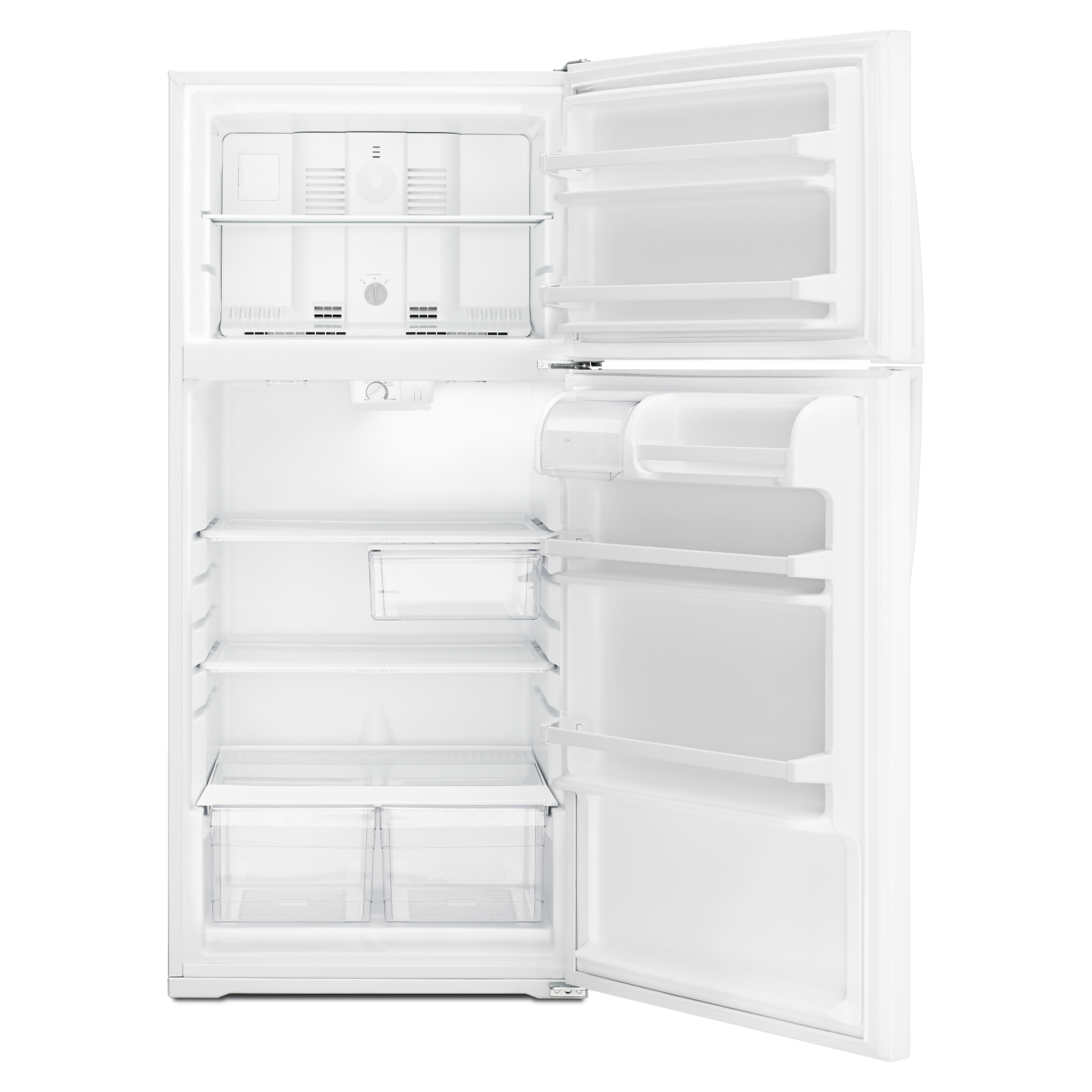 Whirlpool - 28 Inch 14.33 cu. ft Top Mount Refrigerator in White - WRT314TFDW