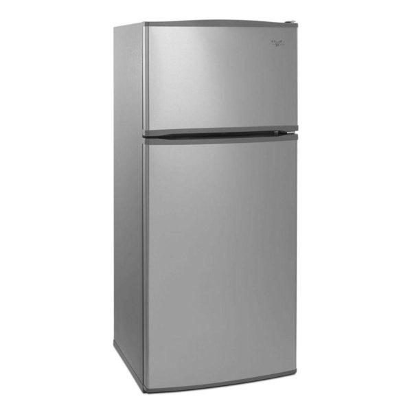 Whirlpool - 28.1 Inch 16 cu. ft Top Mount Refrigerator in Stainless - WRT316SFDM