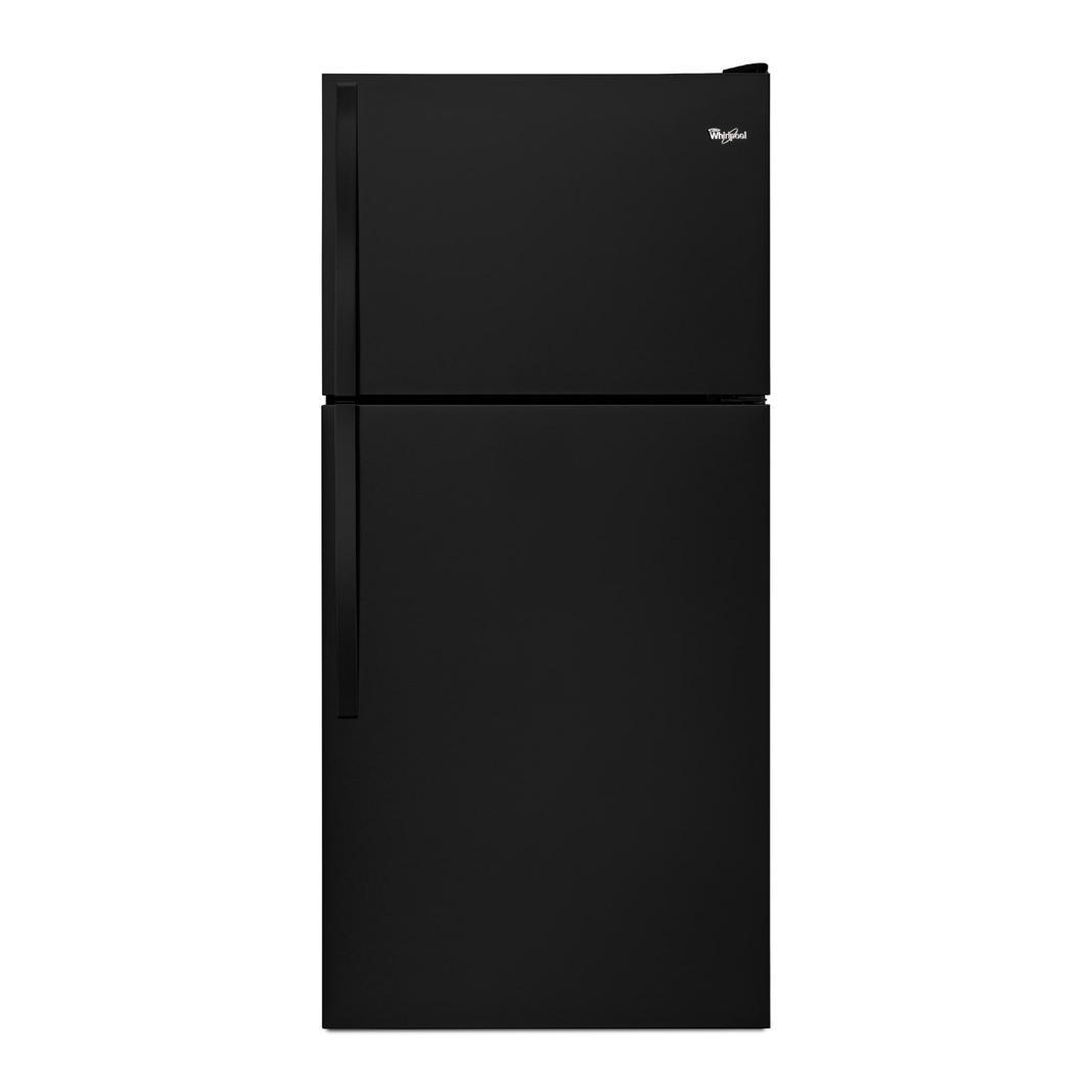 Whirlpool - 29.75 Inch 18.15 cu. ft Top Mount Refrigerator in Black - WRT318FZDB