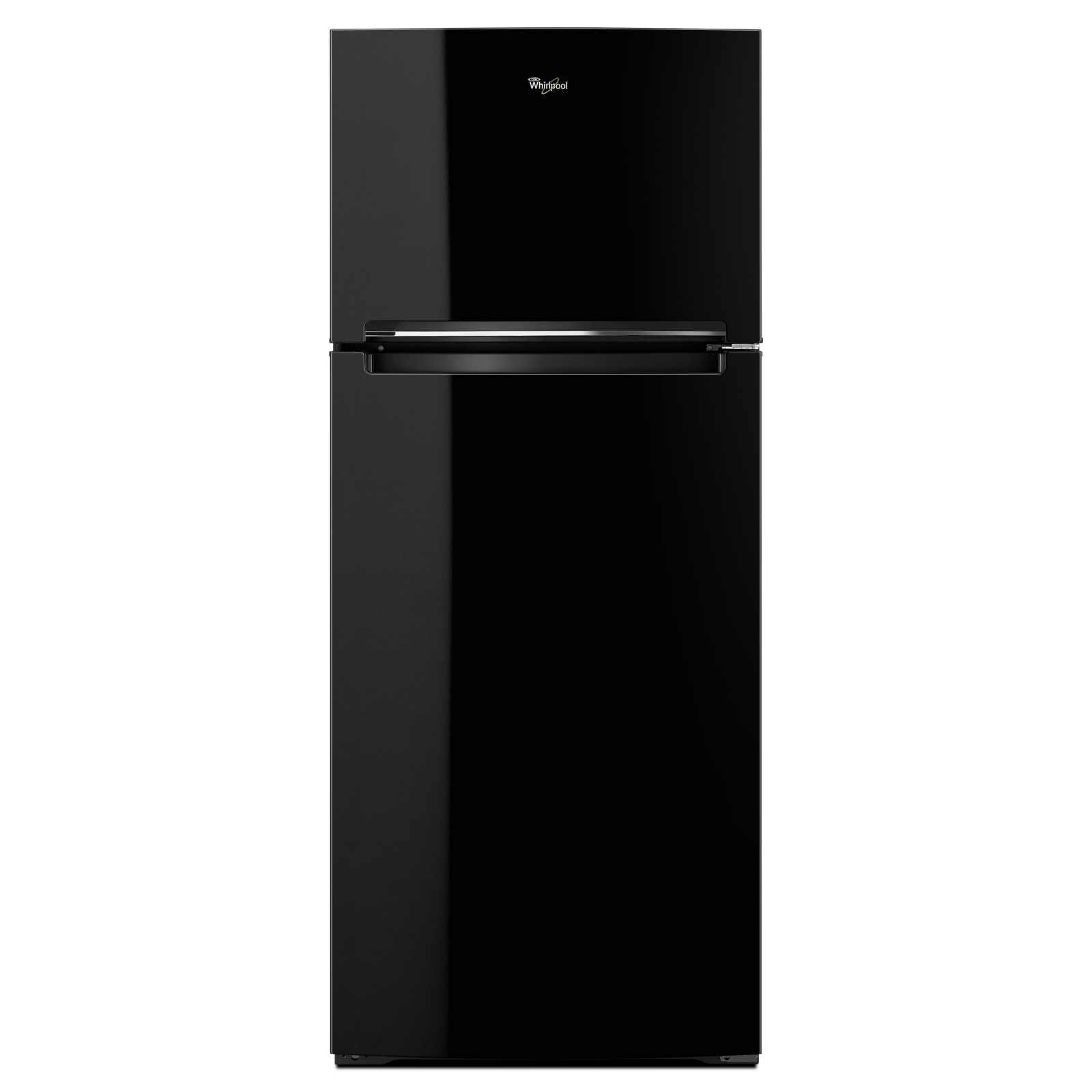 Whirlpool - 28 Inch 17.6 cu. ft Top Mount Refrigerator in Black - WRT518SZFB