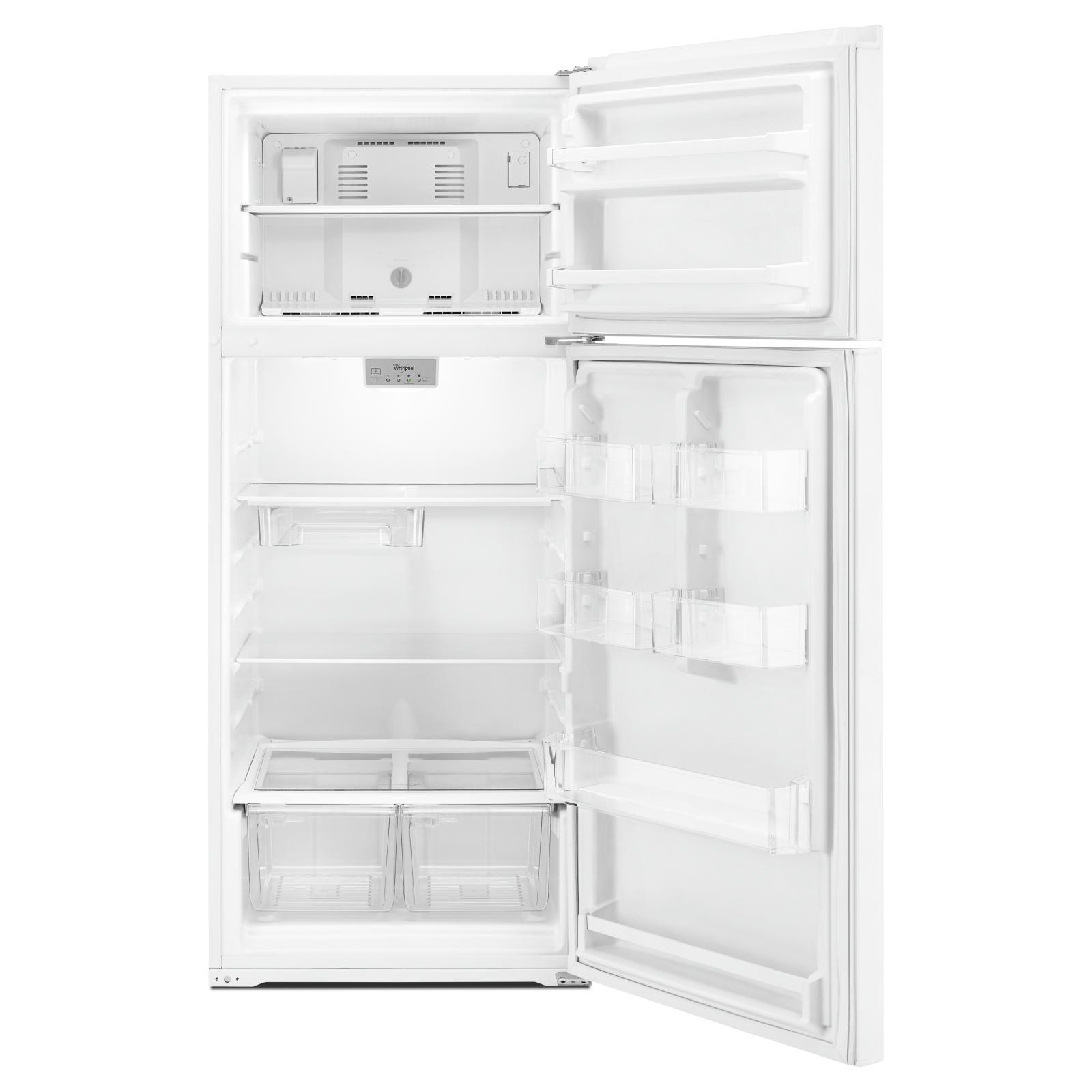 Whirlpool - 28 Inch 17.64 cu. ft Top Mount Refrigerator in White - WRT518SZFW