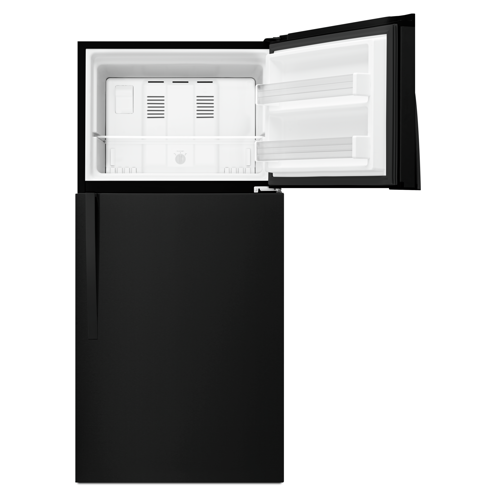 Whirlpool - 29.775 Inch 19.23 cu. ft Top Mount Refrigerator in Black - WRT519SZDB