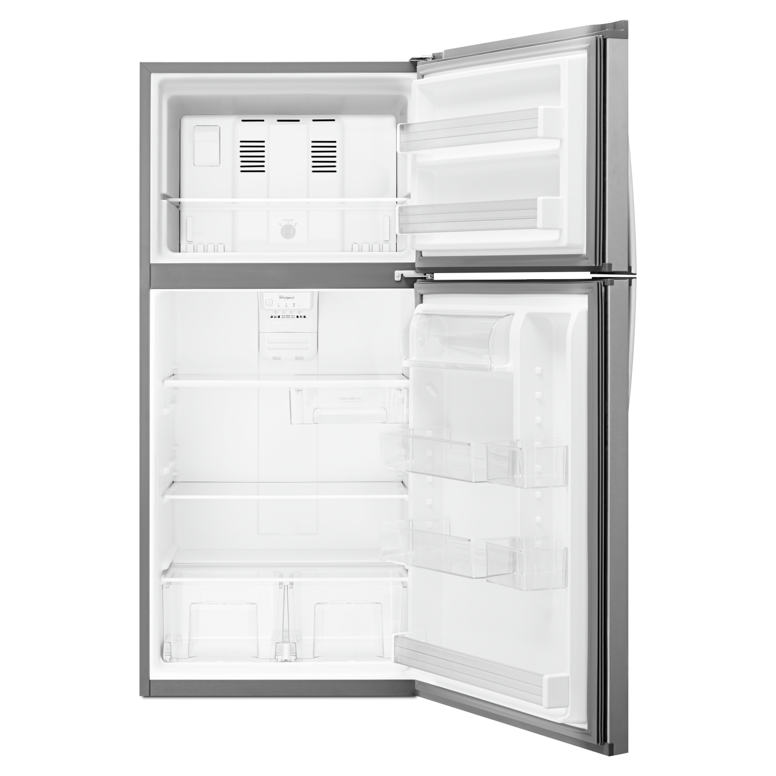 Whirlpool - 29.775 Inch 19.23 cu. ft Top Mount Refrigerator in Stainless - WRT519SZDG