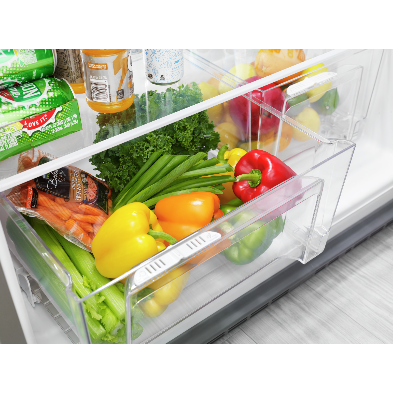 Whirlpool - 29.775 Inch 19.23 cu. ft Top Mount Refrigerator in Stainless - WRT519SZDG