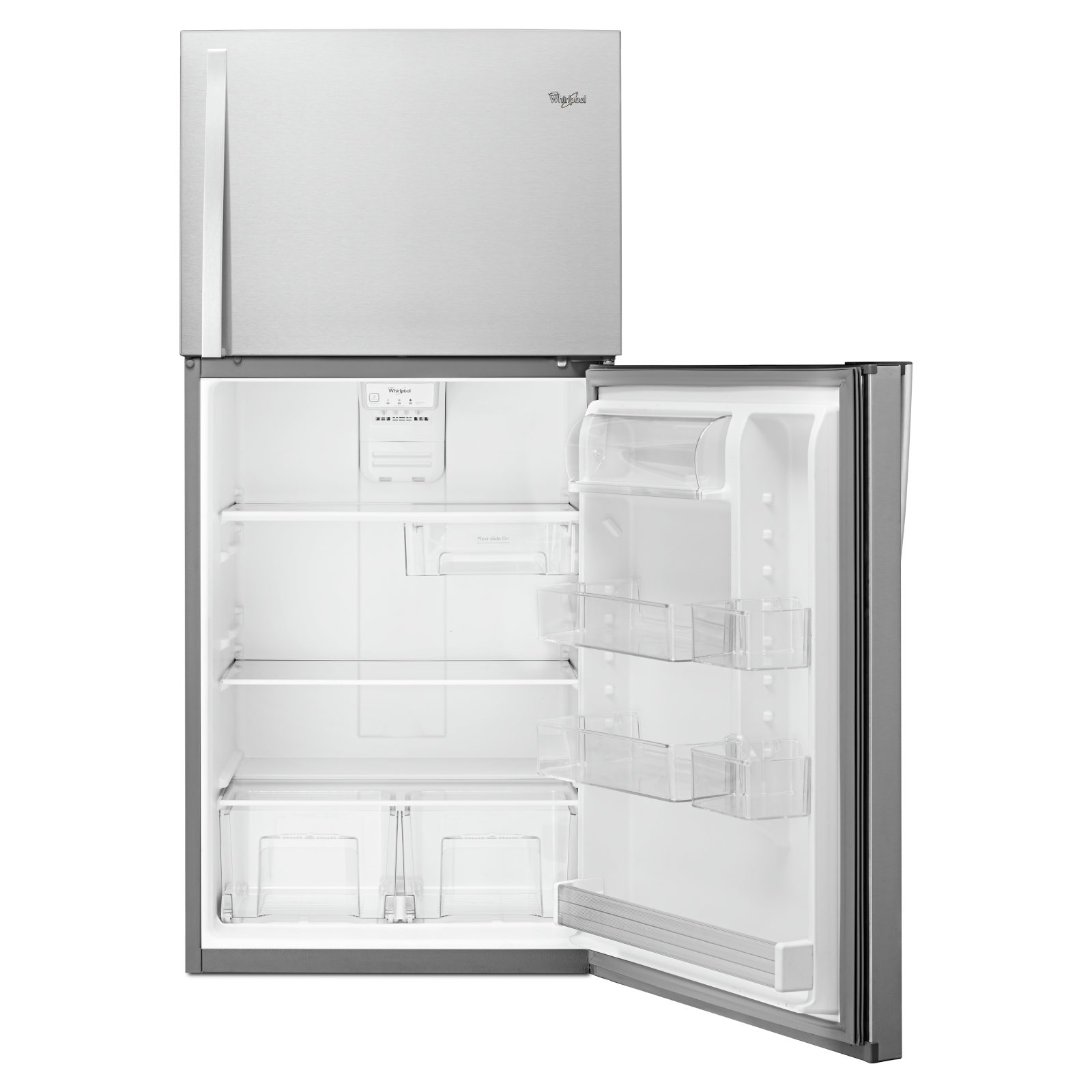 Whirlpool - 29.775 Inch 19.23 cu. ft Top Mount Refrigerator in Stainless - WRT519SZDM