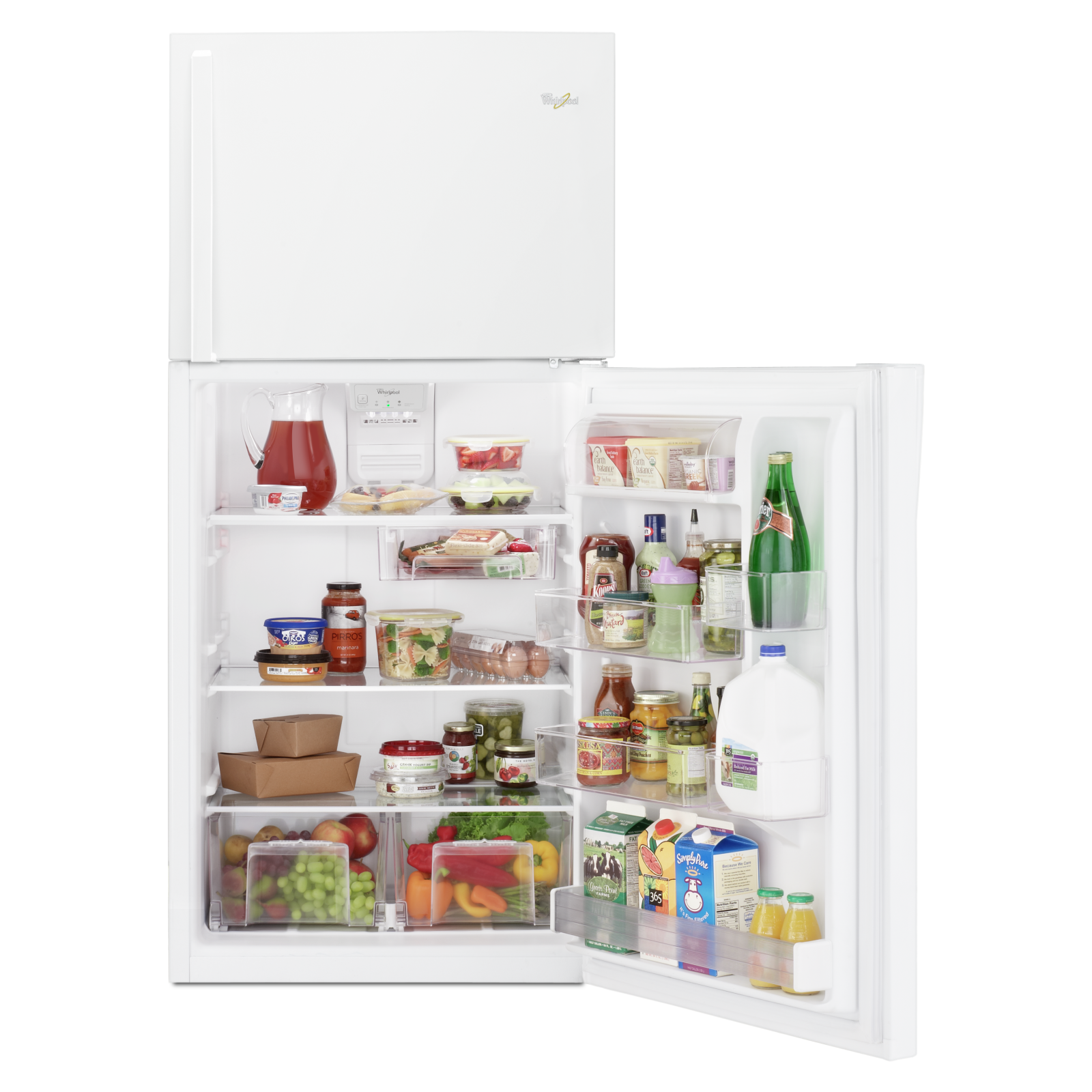 Whirlpool - 29.775 Inch 19.23 cu. ft Top Mount Refrigerator in White - WRT519SZDW