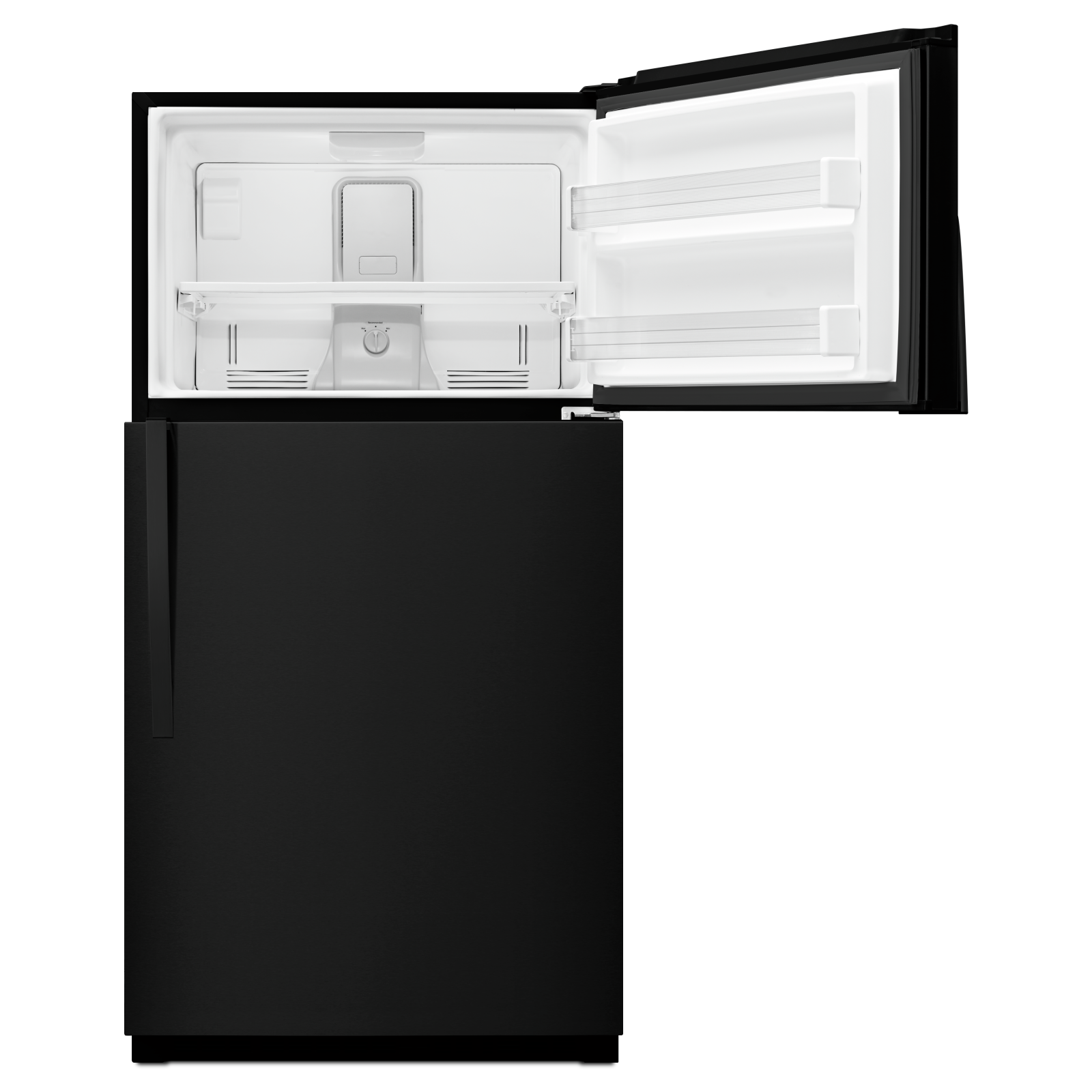 Whirlpool - 32.75 Inch 21.31 cu. ft Top Mount Refrigerator in Black - WRT541SZDB