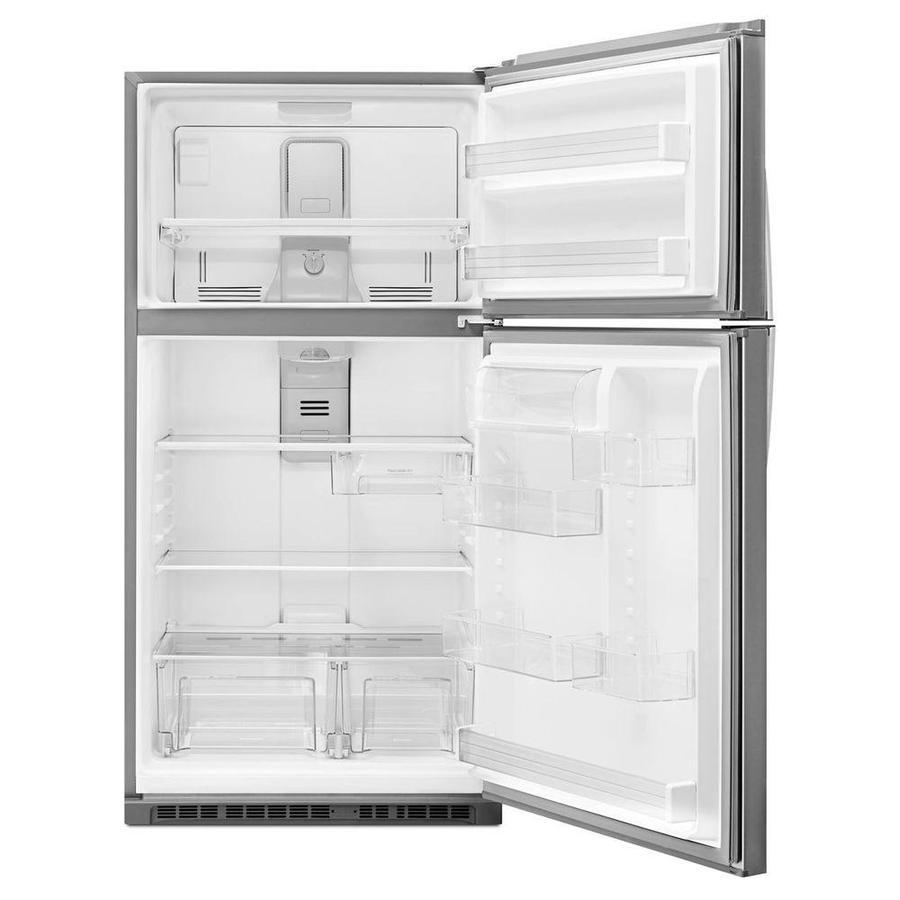 Whirlpool - 32.75 Inch 21.31 cu. ft Top Mount Refrigerator in Stainless - WRT541SZDM