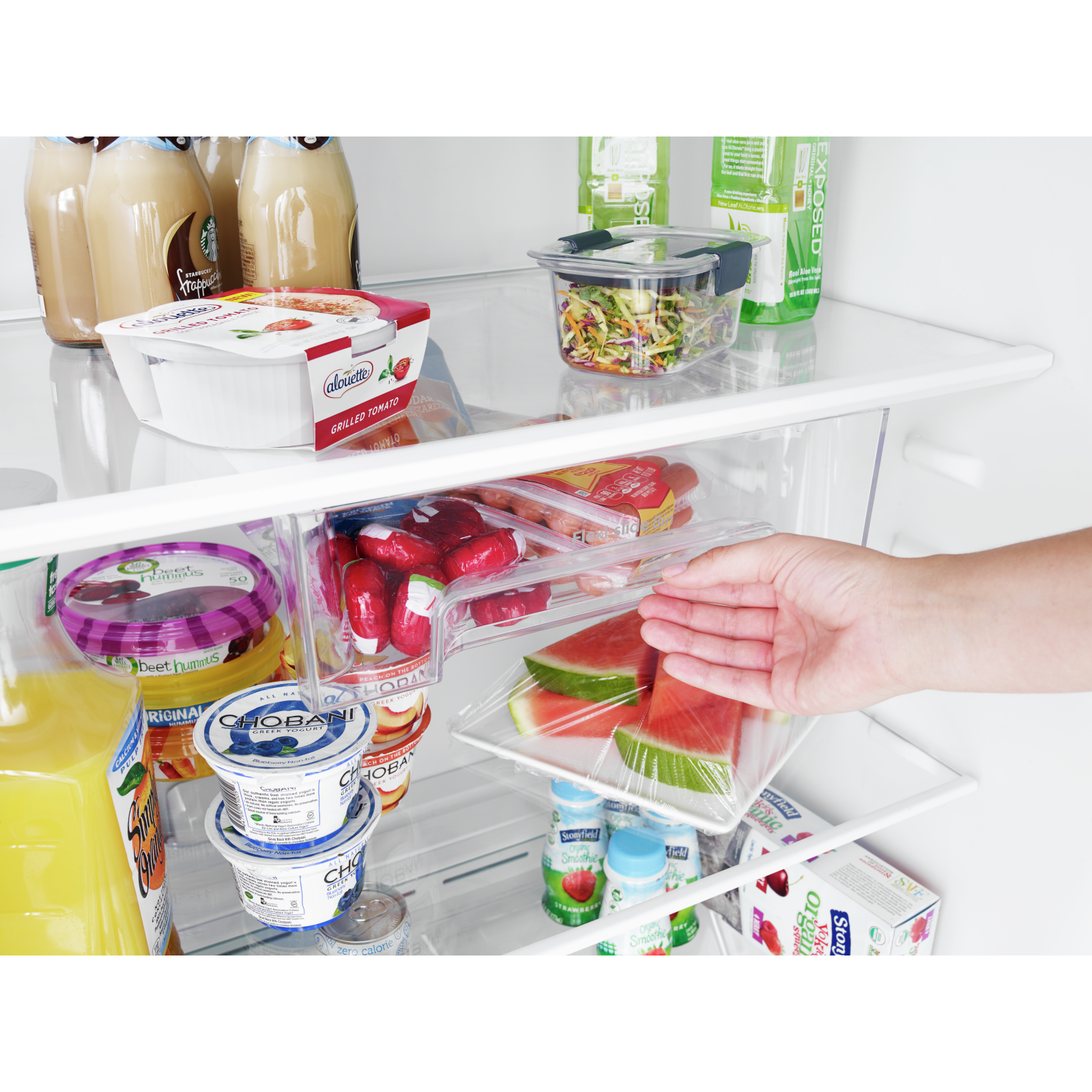 Whirlpool - 32.75 Inch 21.31 cu. ft Top Mount Refrigerator in Stainless - WRT541SZDZ