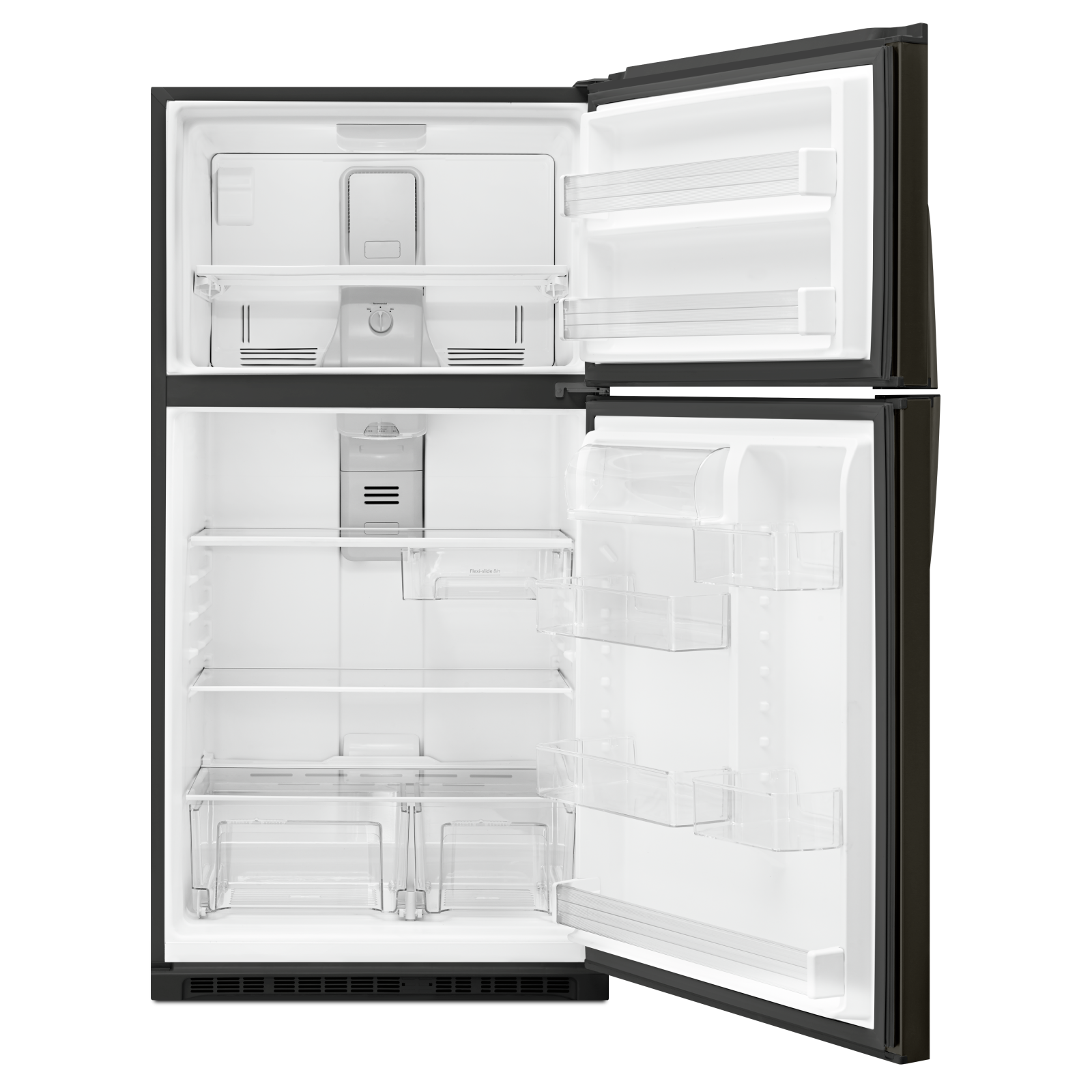 Whirlpool - 32.75 Inch 21.31 cu. ft Top Mount Refrigerator in Black Stainless - WRT541SZHV