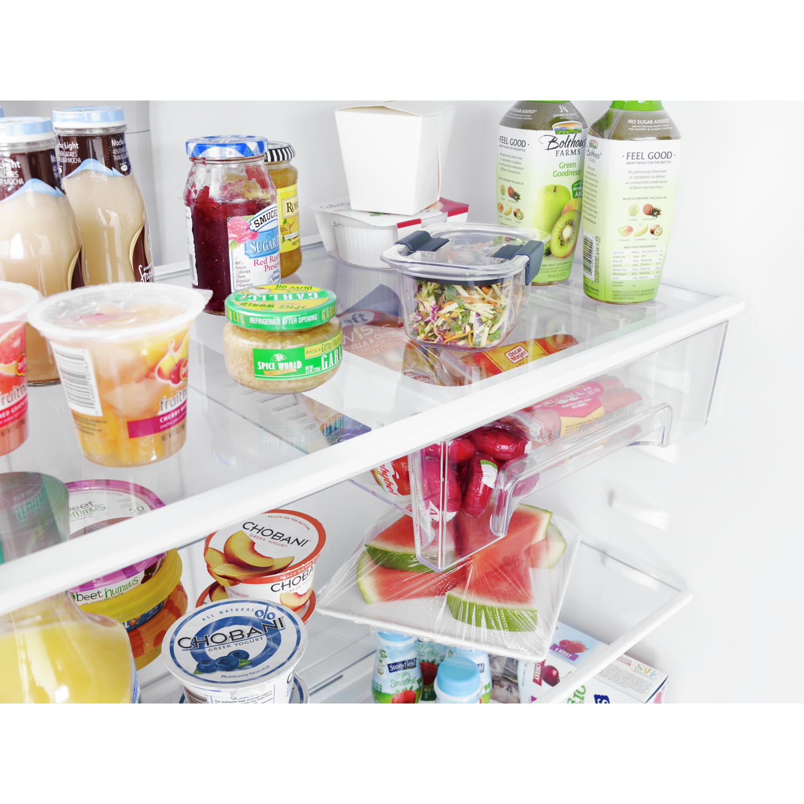 Whirlpool - 32.75 Inch 21.31 cu. ft Top Mount Refrigerator in Black Stainless - WRT541SZHV