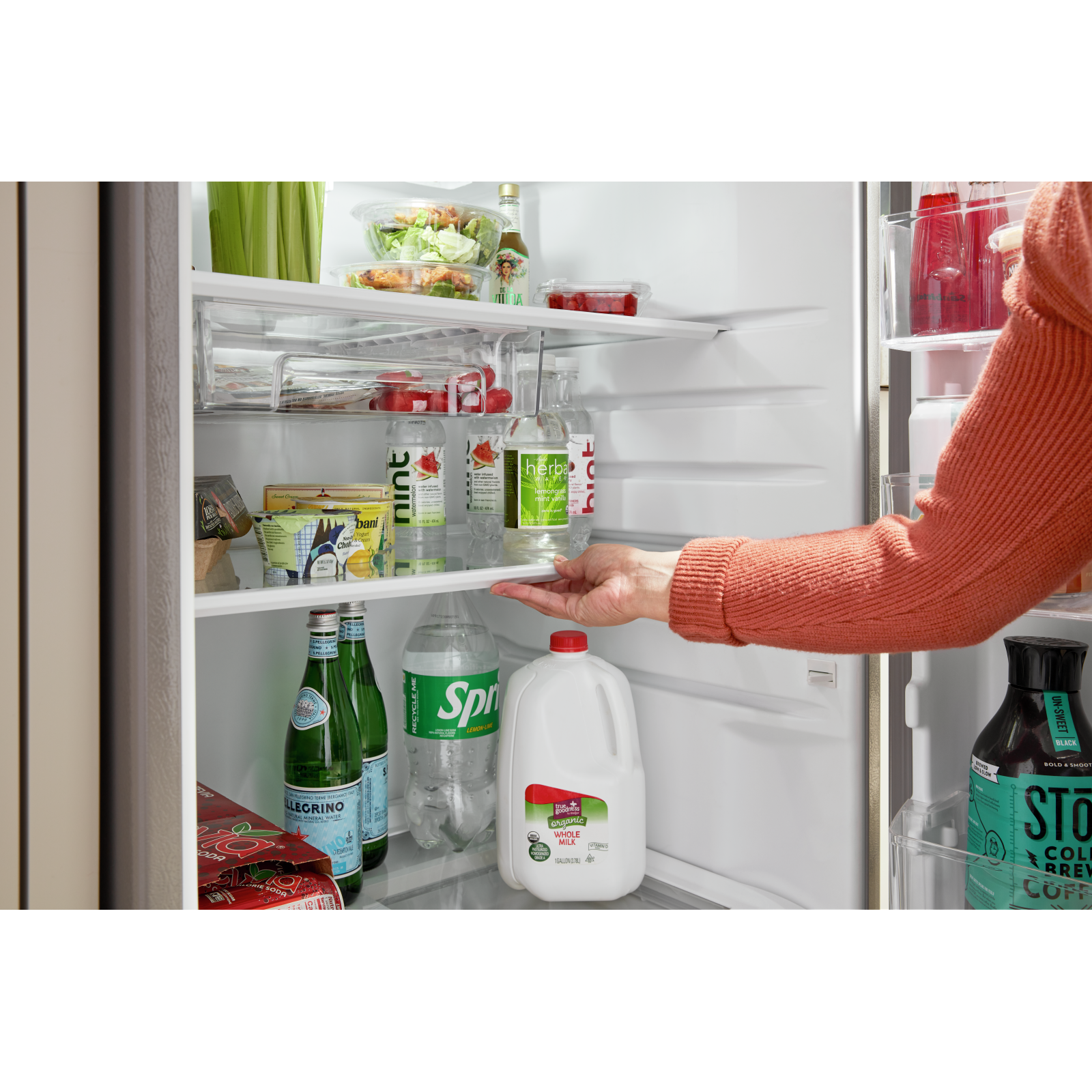 Whirlpool - 28.13 Inch 16.6 cu. ft Top Mount Refrigerator in White - WRTX5028PW