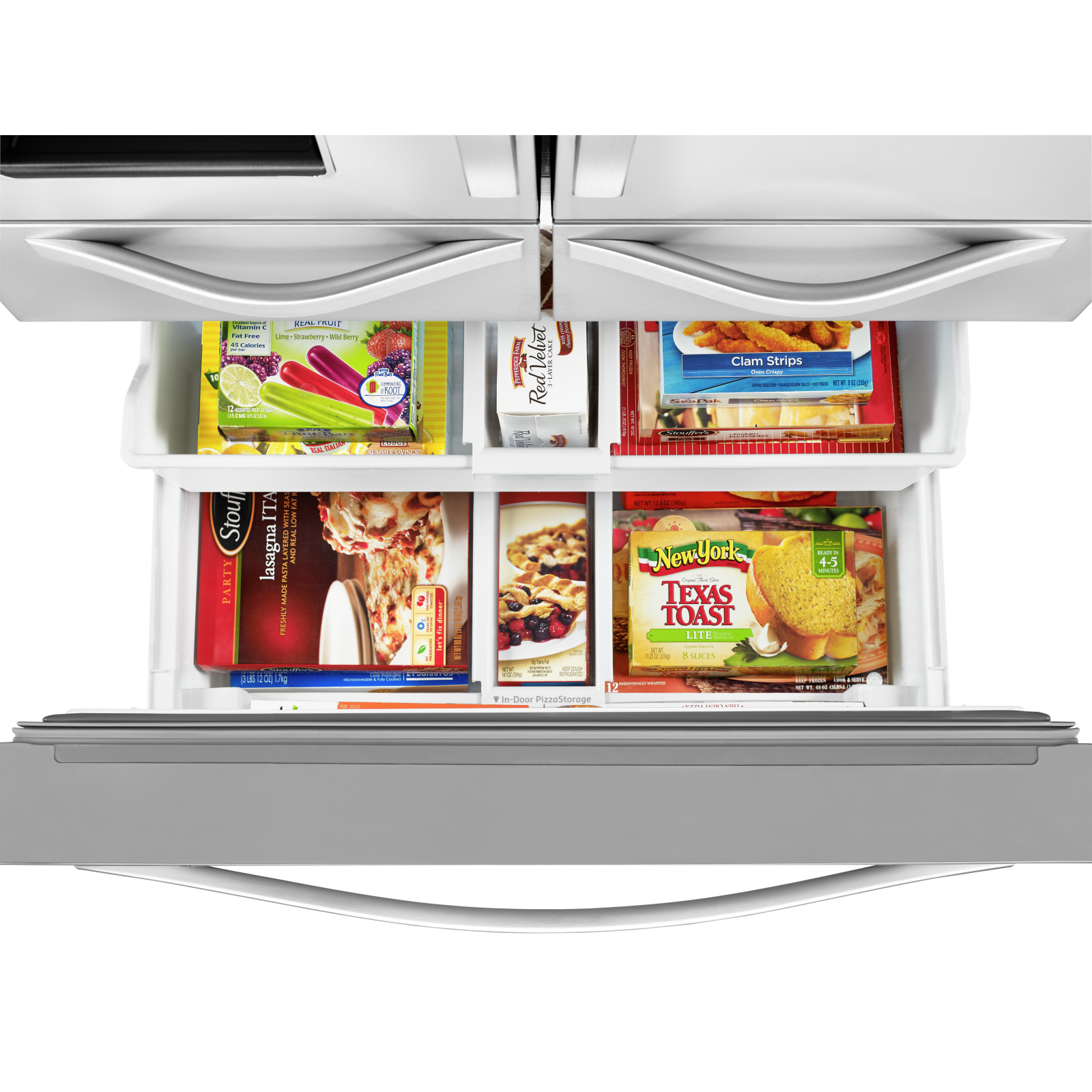 Whirlpool - 33.5 Inch 25.76 cu. ft French Door Refrigerator in Stainless - WRV976FDEM