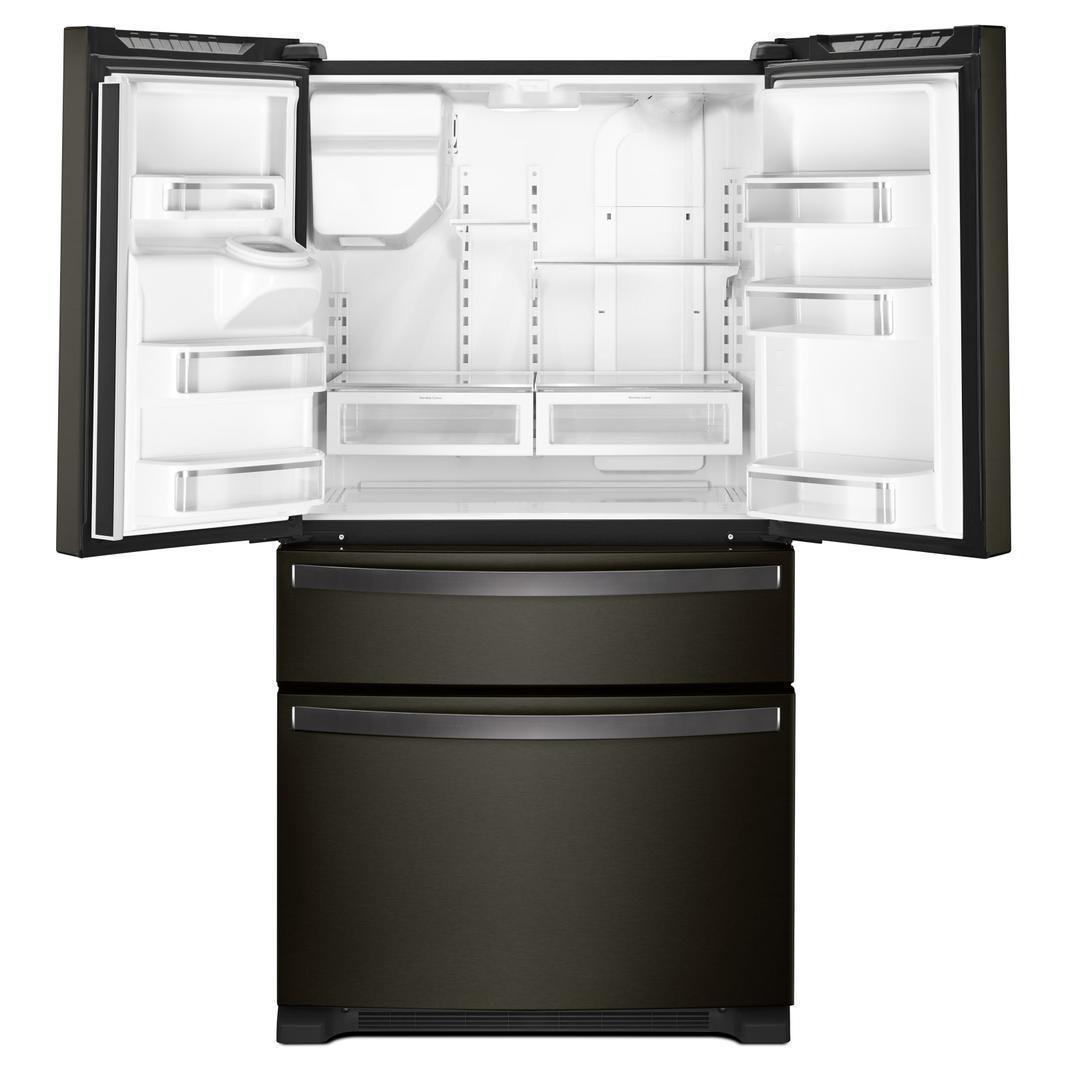 Whirlpool - 35.625 Inch 25 cu. ft French Door Refrigerator in Black Stainless - WRX735SDHV