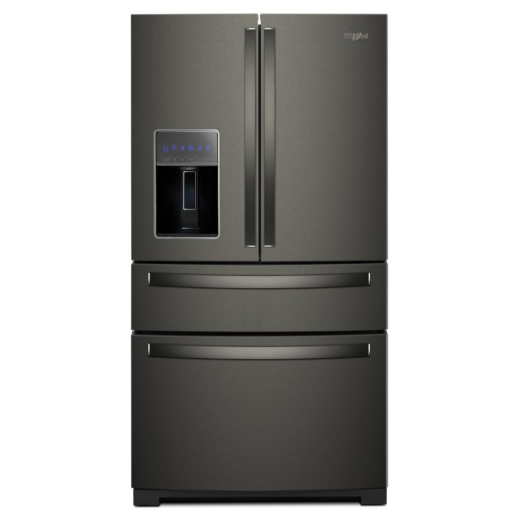 Whirlpool - 35.75 Inch 26 cu. ft French Door Refrigerator in Black Stainless - WRX986SIHV