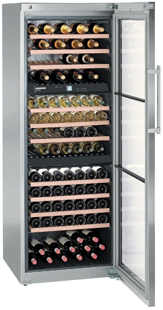 Liebherr - 27.5625 Inch 17.7 cu. ft Wine Fridge Refrigerator in Stainless - WS17800
