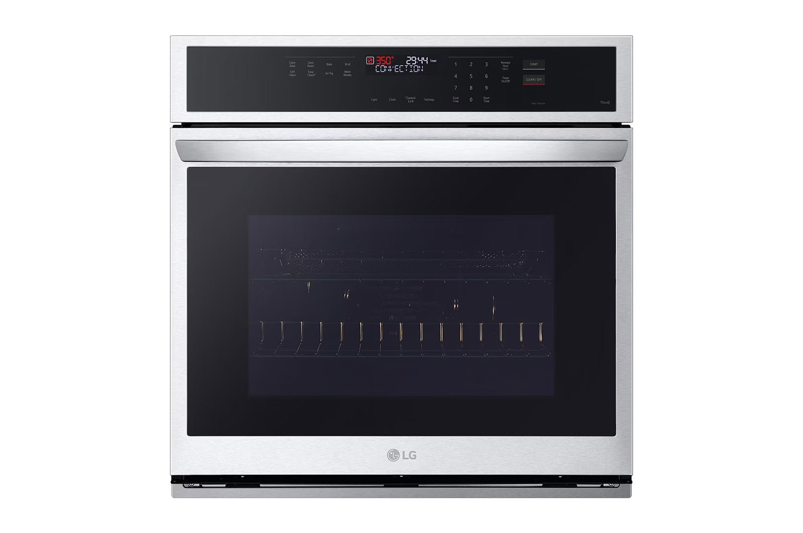 LG - 4.7 cu. ft Single Wall Oven in Stainless - WSEP4723F