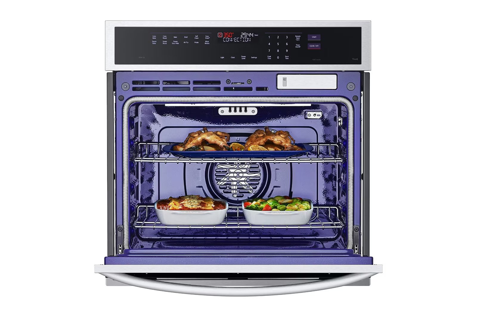 LG - 4.7 cu. ft Single Wall Oven in Stainless - WSEP4727F