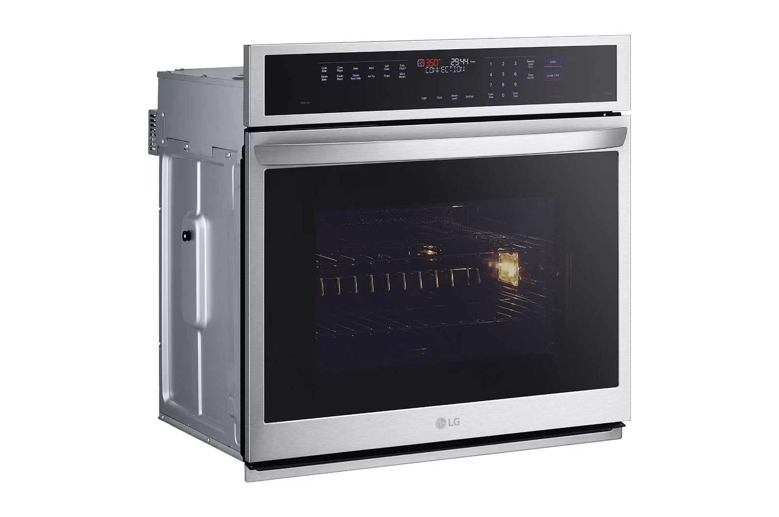 LG - 4.7 cu. ft Single Wall Oven in Stainless - WSEP4727F