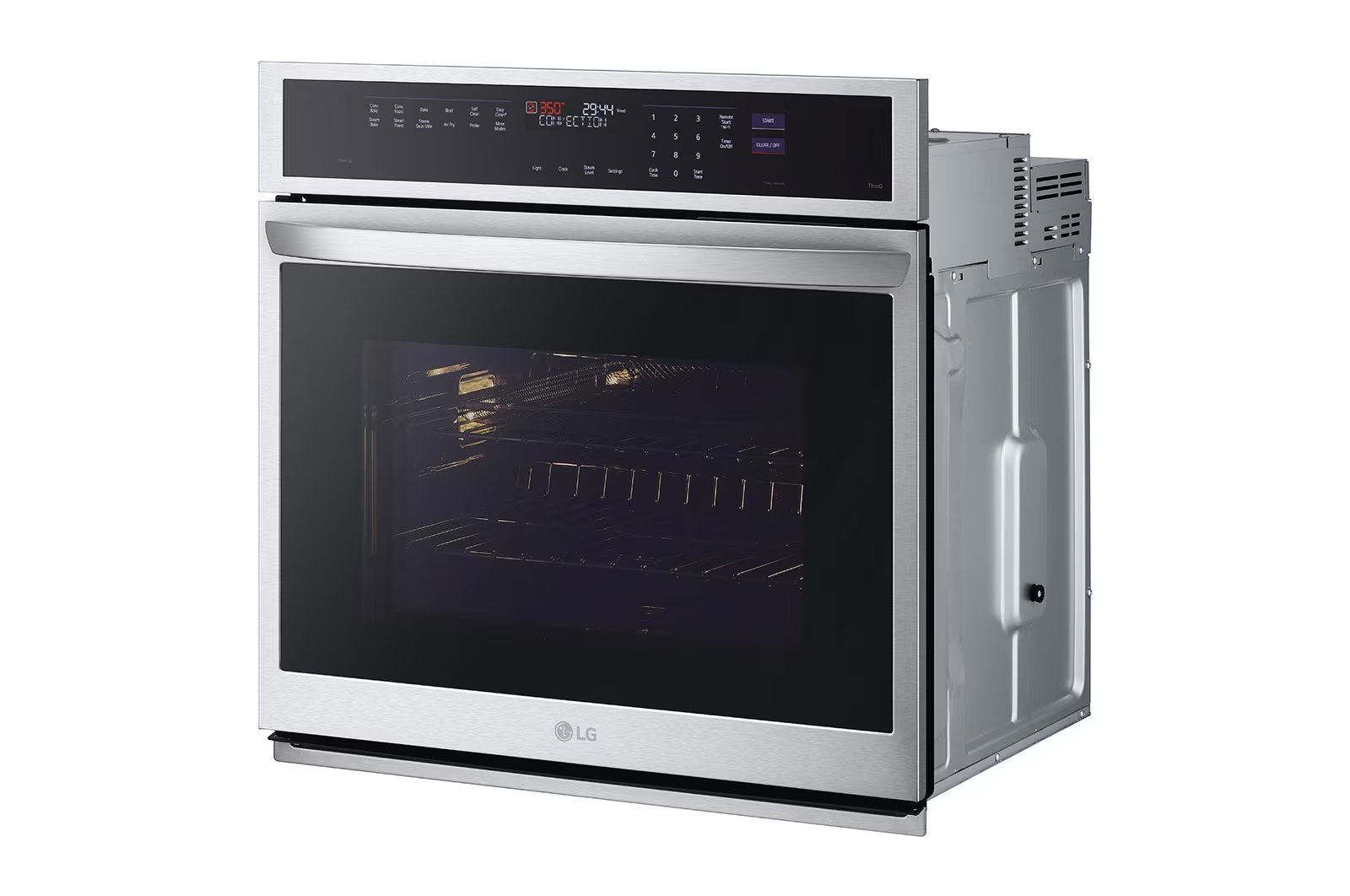 LG - 4.7 cu. ft Single Wall Oven in Stainless - WSEP4727F