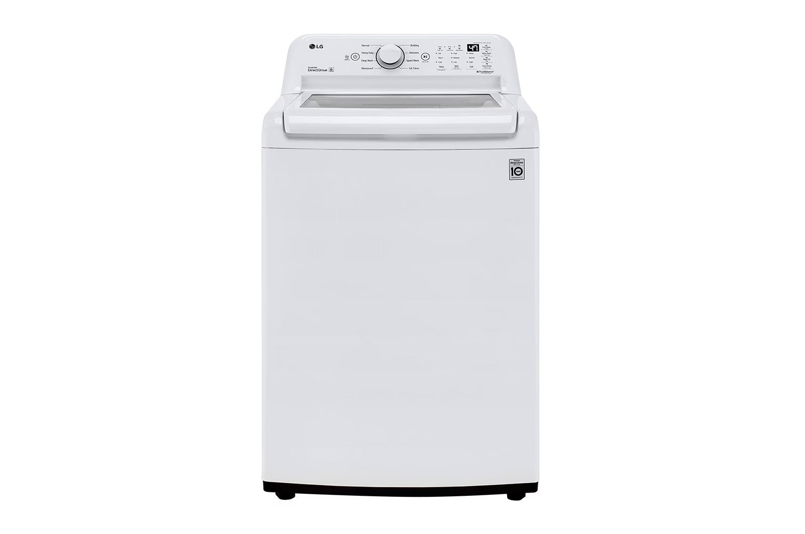 LG - 4.3 cu. Ft Top Load Washer in White - WT7005CW