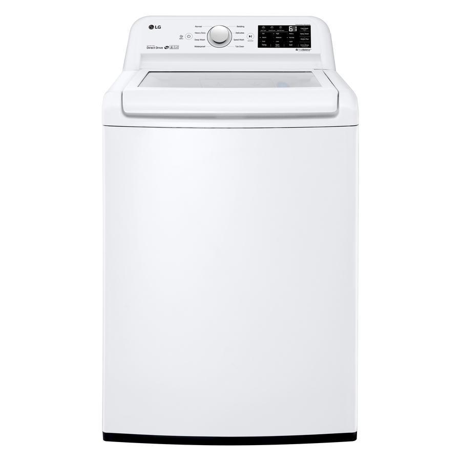 LG - 5.2 cu. Ft Top Load Washer in White - WT7100CW