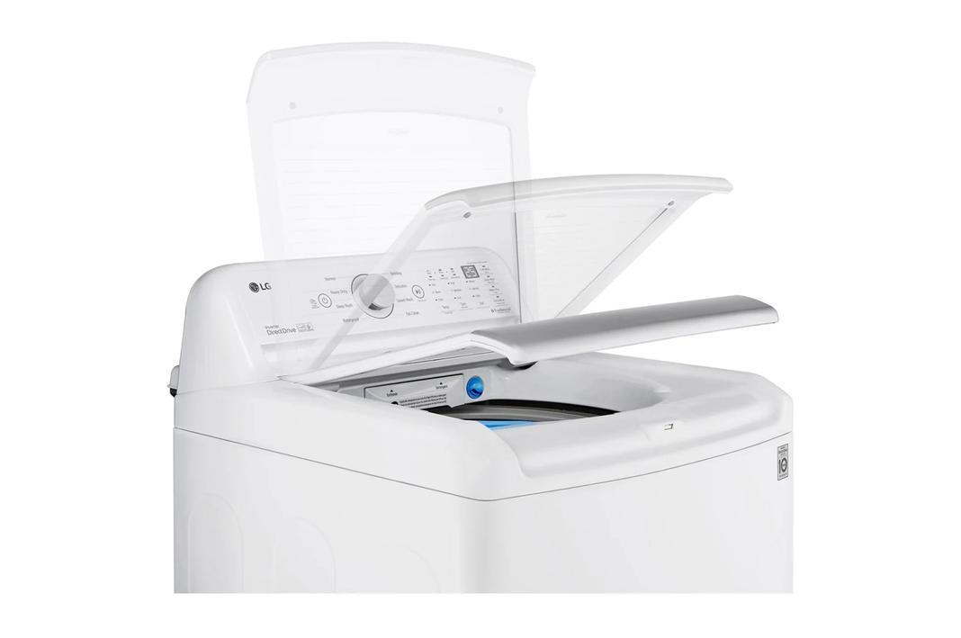 LG - 5.8 cu. Ft Top Load Washer in White - WT7150CW