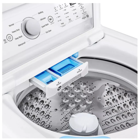 LG - 4.8 cu. Ft Top Load Washer in White - WT7155CW