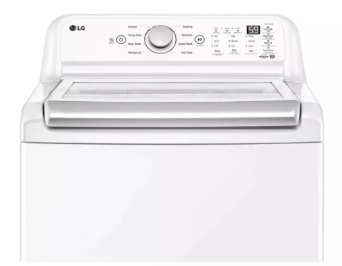 LG - 4.8 cu. Ft Top Load Washer in White - WT7155CW