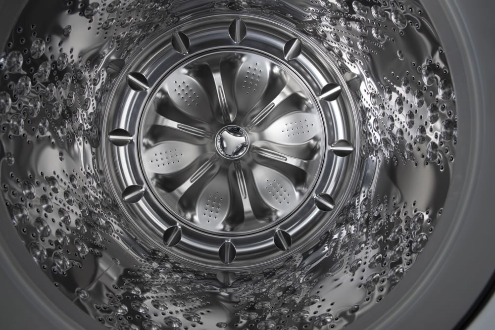 LG - 5.8 cu. Ft Top Load Washer in Stainless - WT7300CV