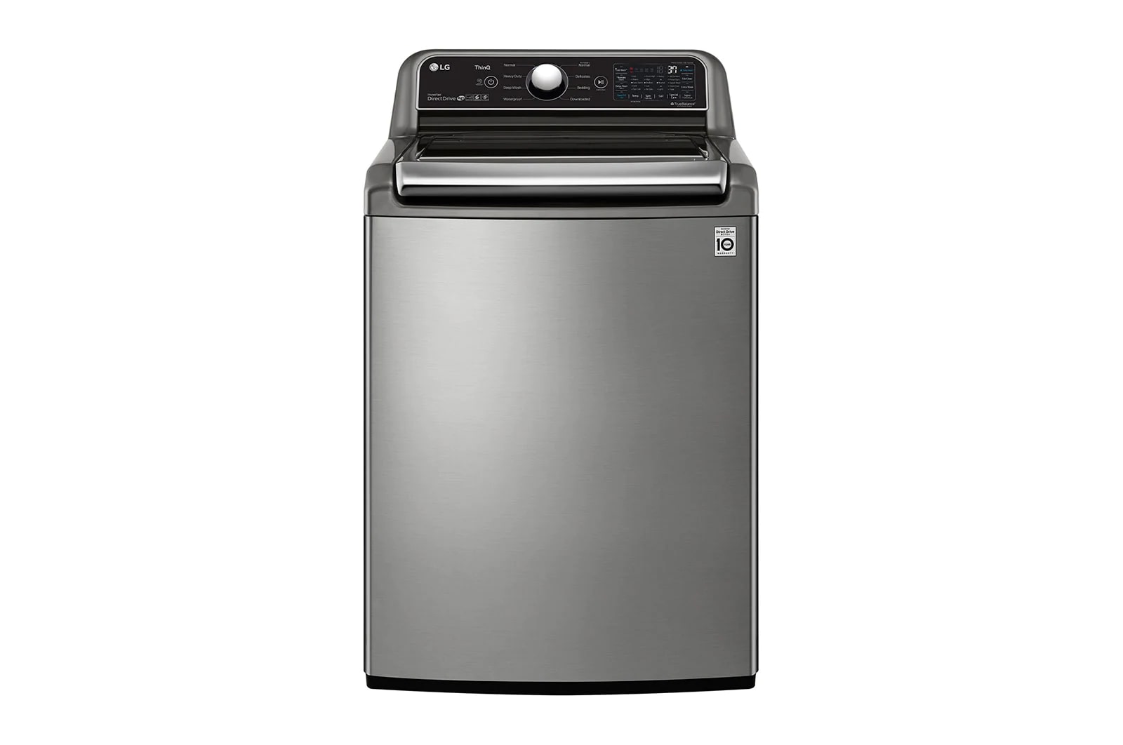 LG - 5.6 cu. Ft Top Load Washer in Grey - WT7305CV